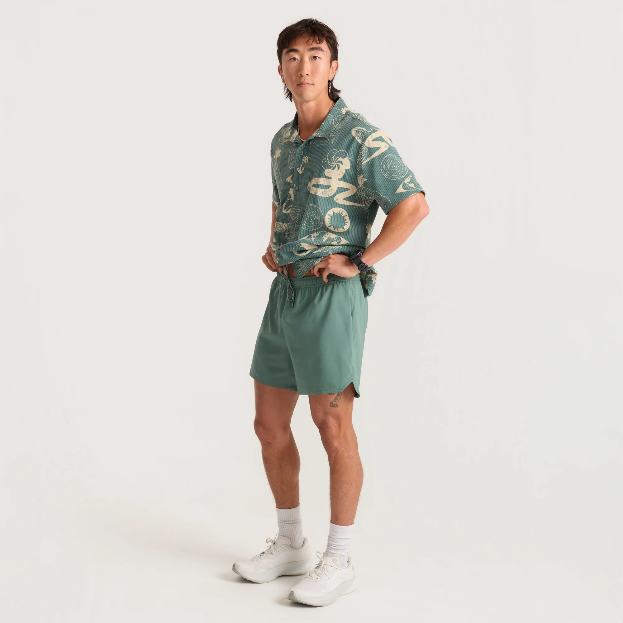 Baja 5" Shorts - Slate Green - Image 4