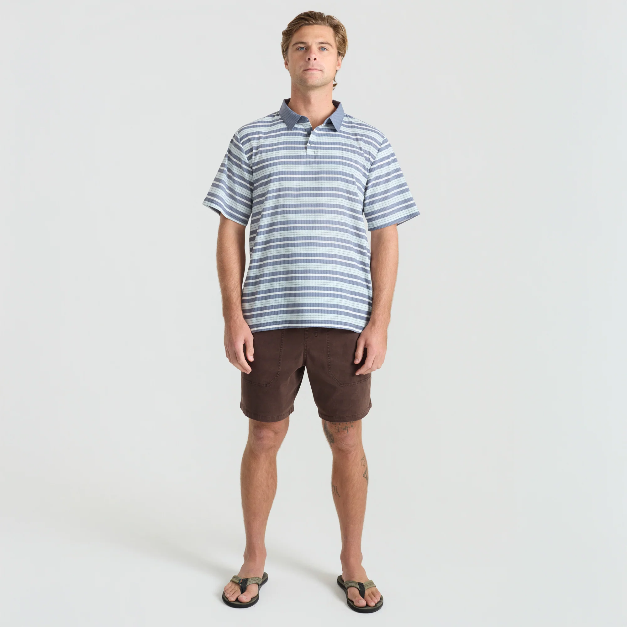 Bless Up Breathable Stretch Polo Shirt - Neptune - Image 5