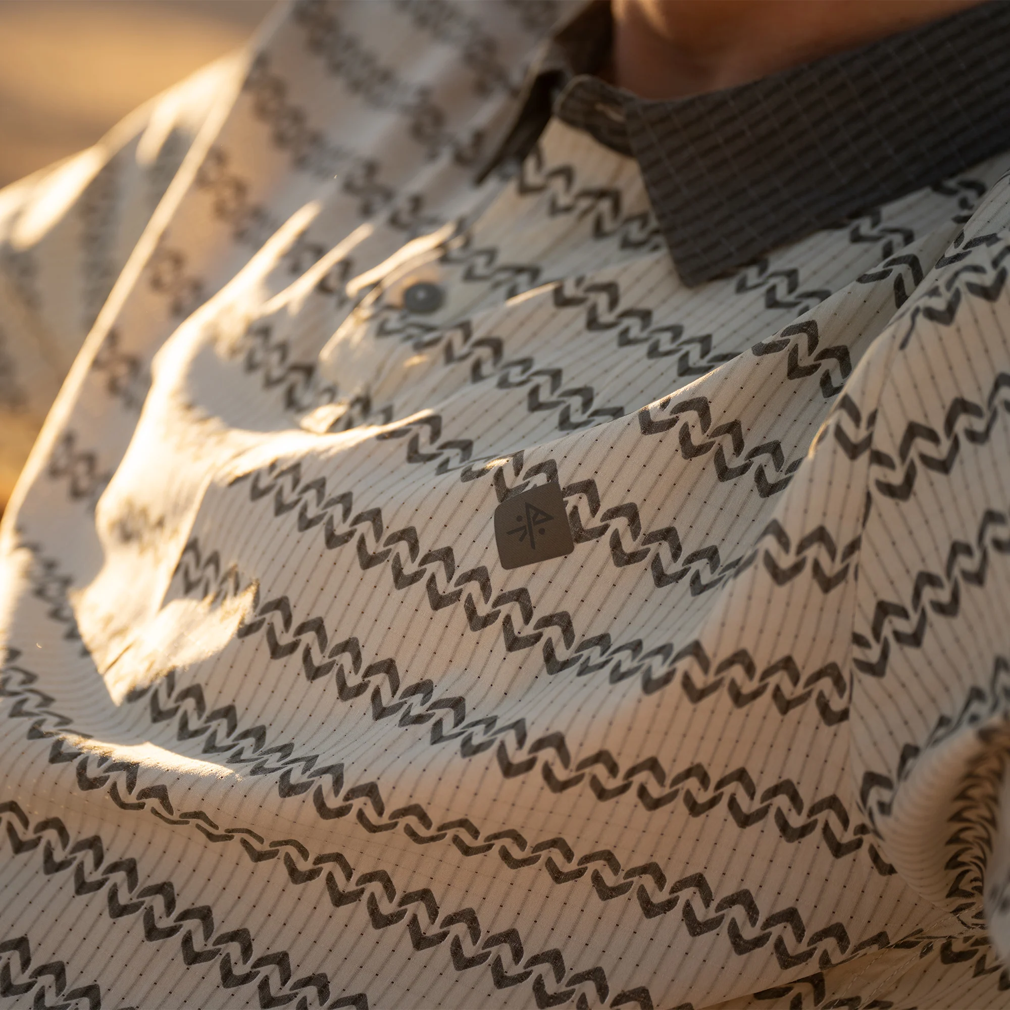 Bless Up Breathable Stretch Polo Shirt - Sand - Image 3