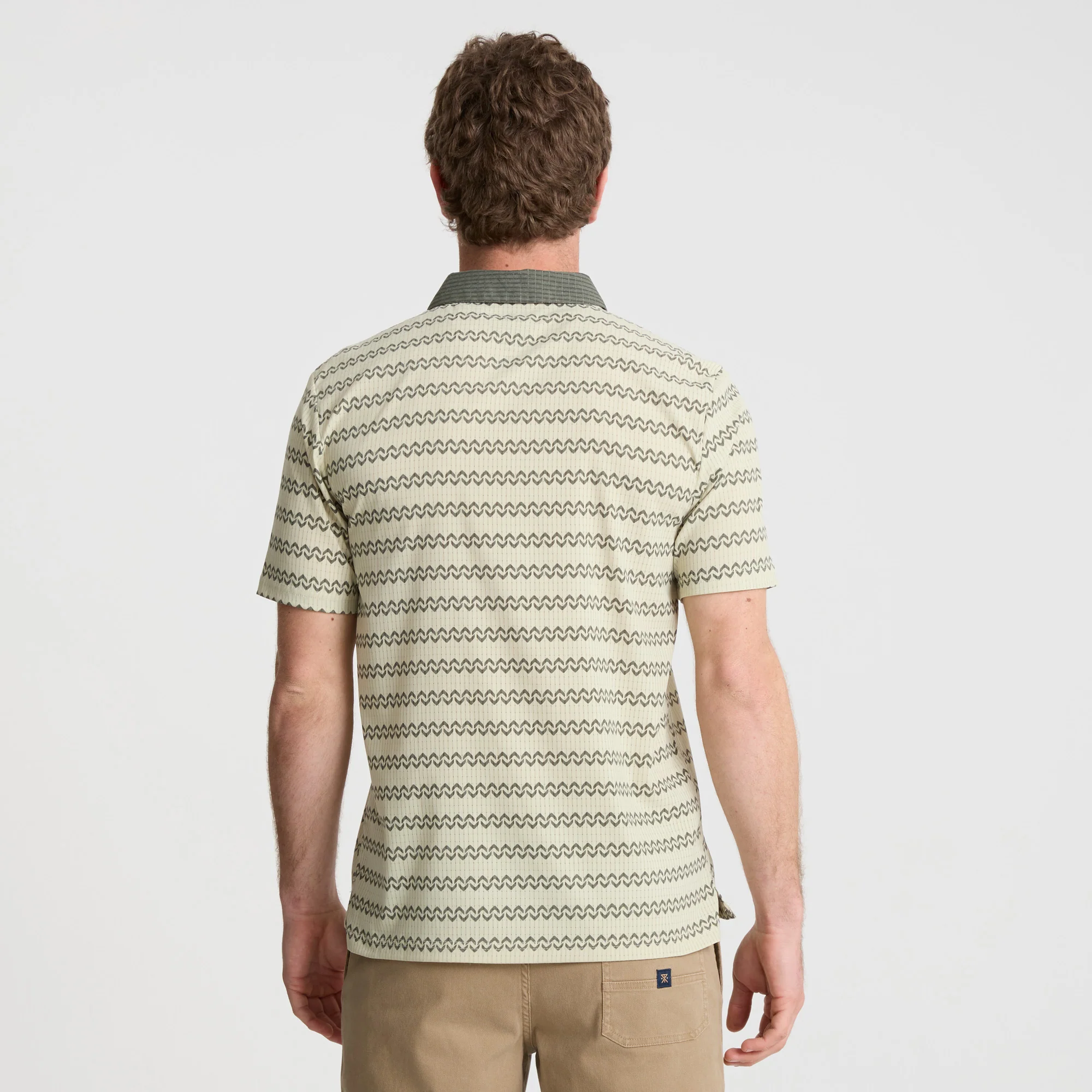 Bless Up Breathable Stretch Polo Shirt - Sand - Image 8