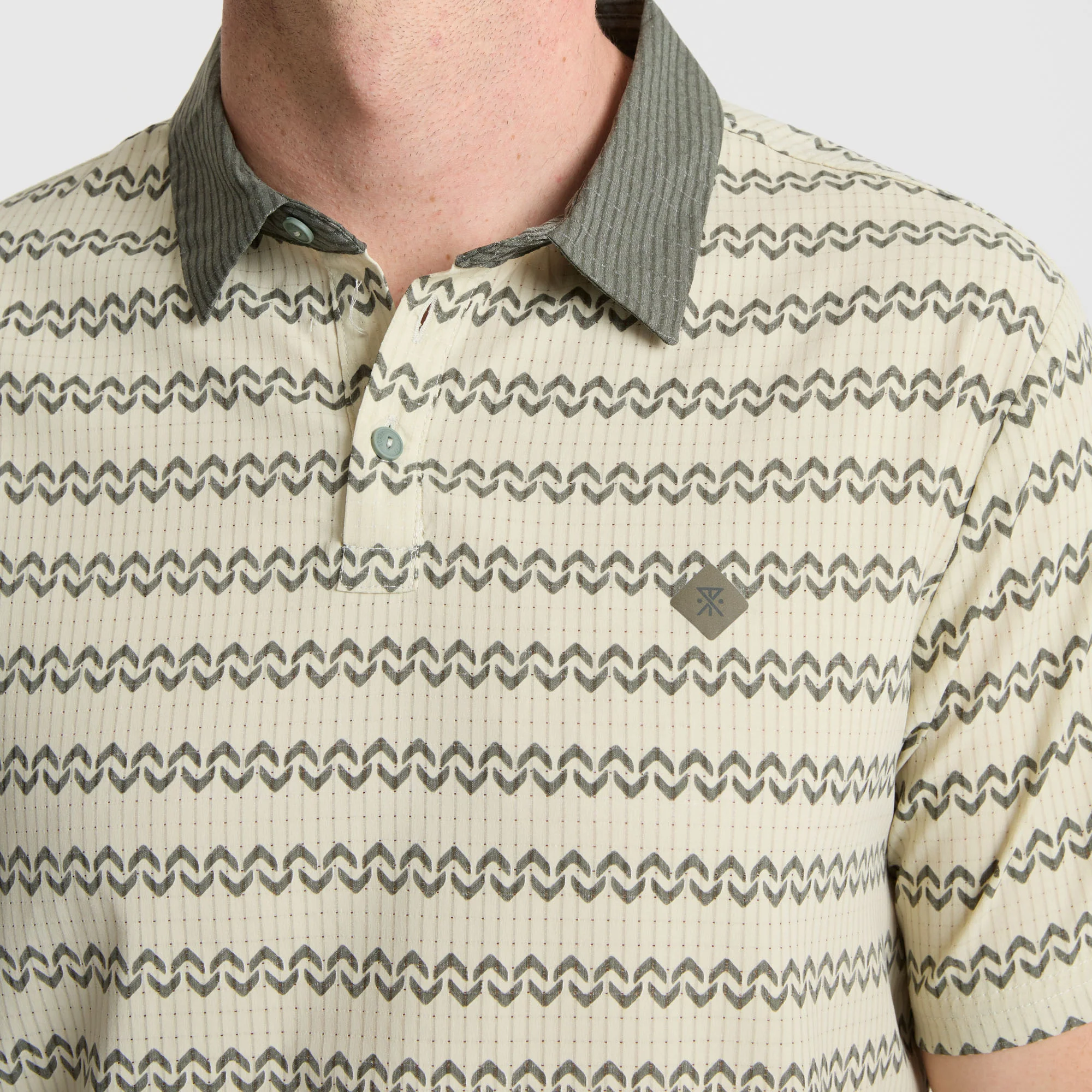 Bless Up Breathable Stretch Polo Shirt - Sand - Image 9