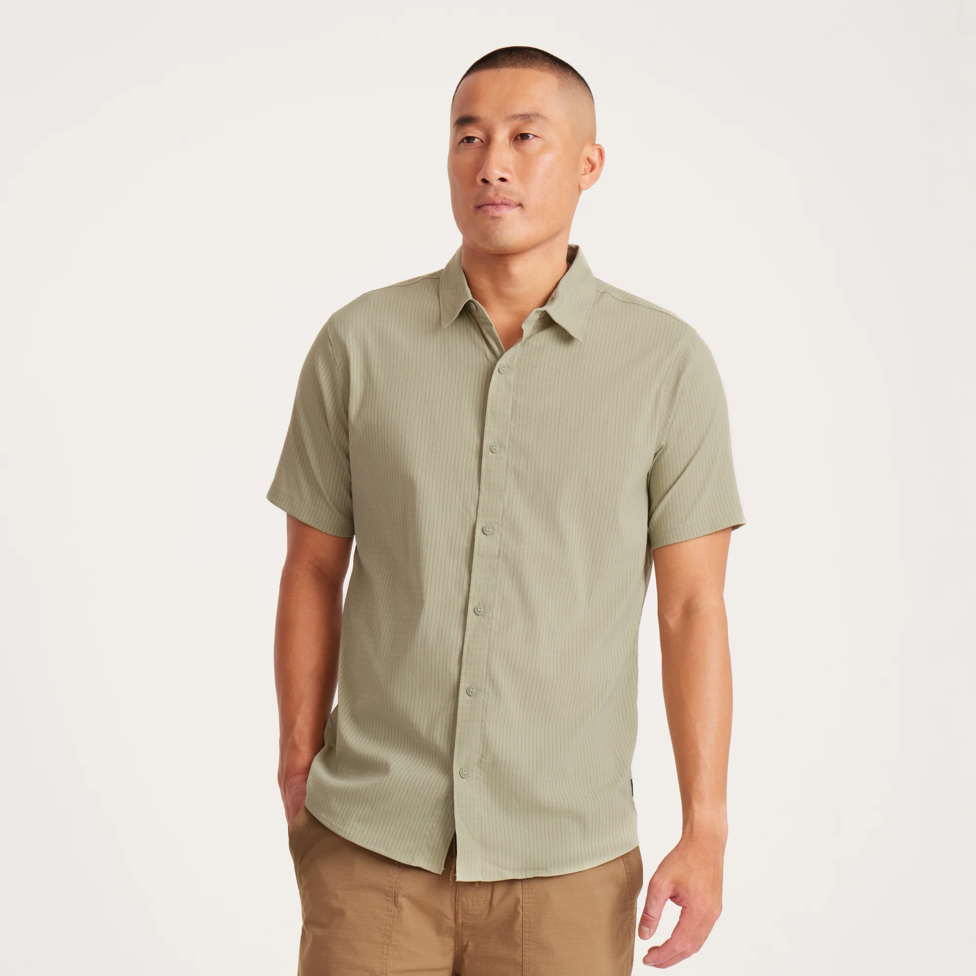 Bless Up Breathable Stretch Shirt - Sage - Image 3