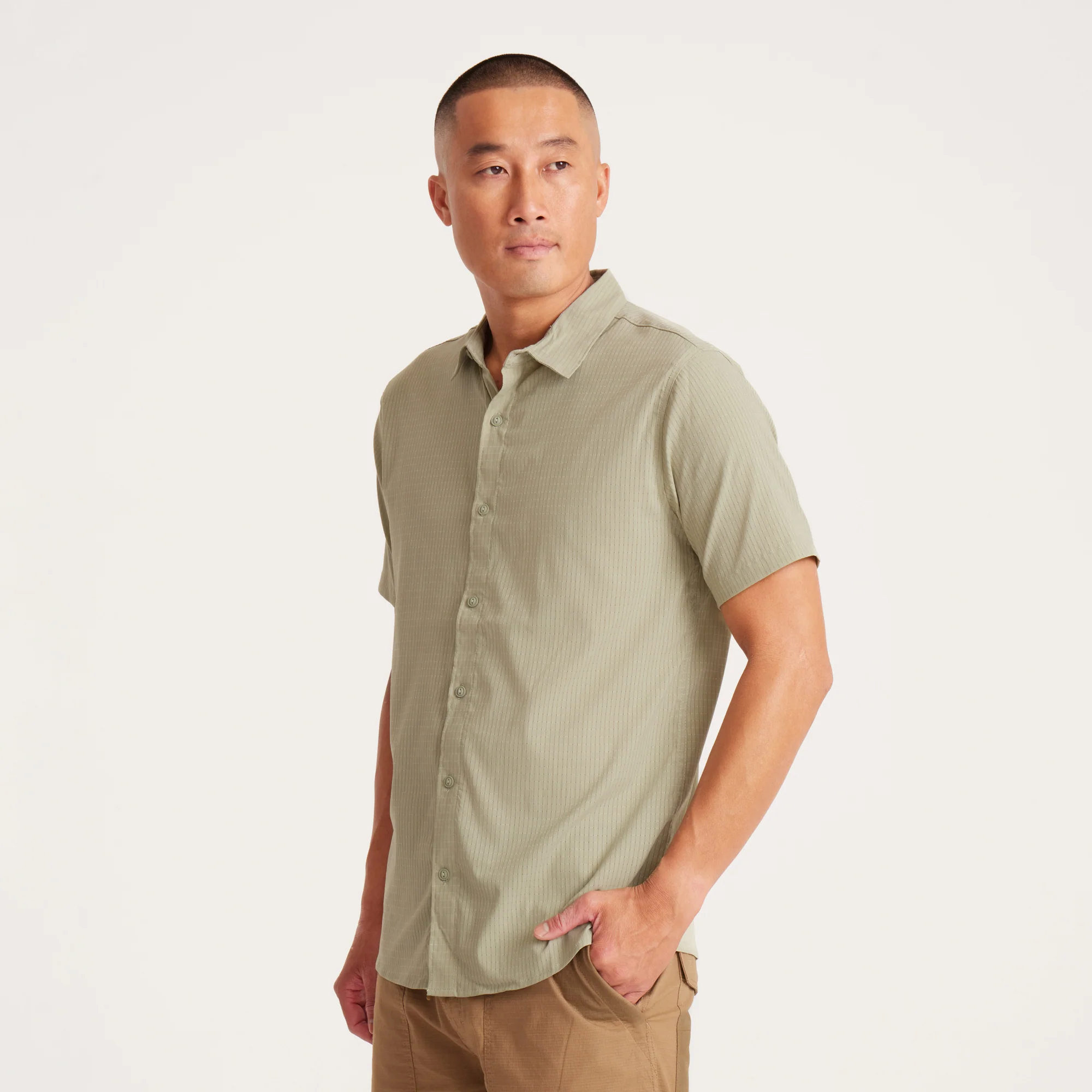 Bless Up Breathable Stretch Shirt - Sage - Image 5