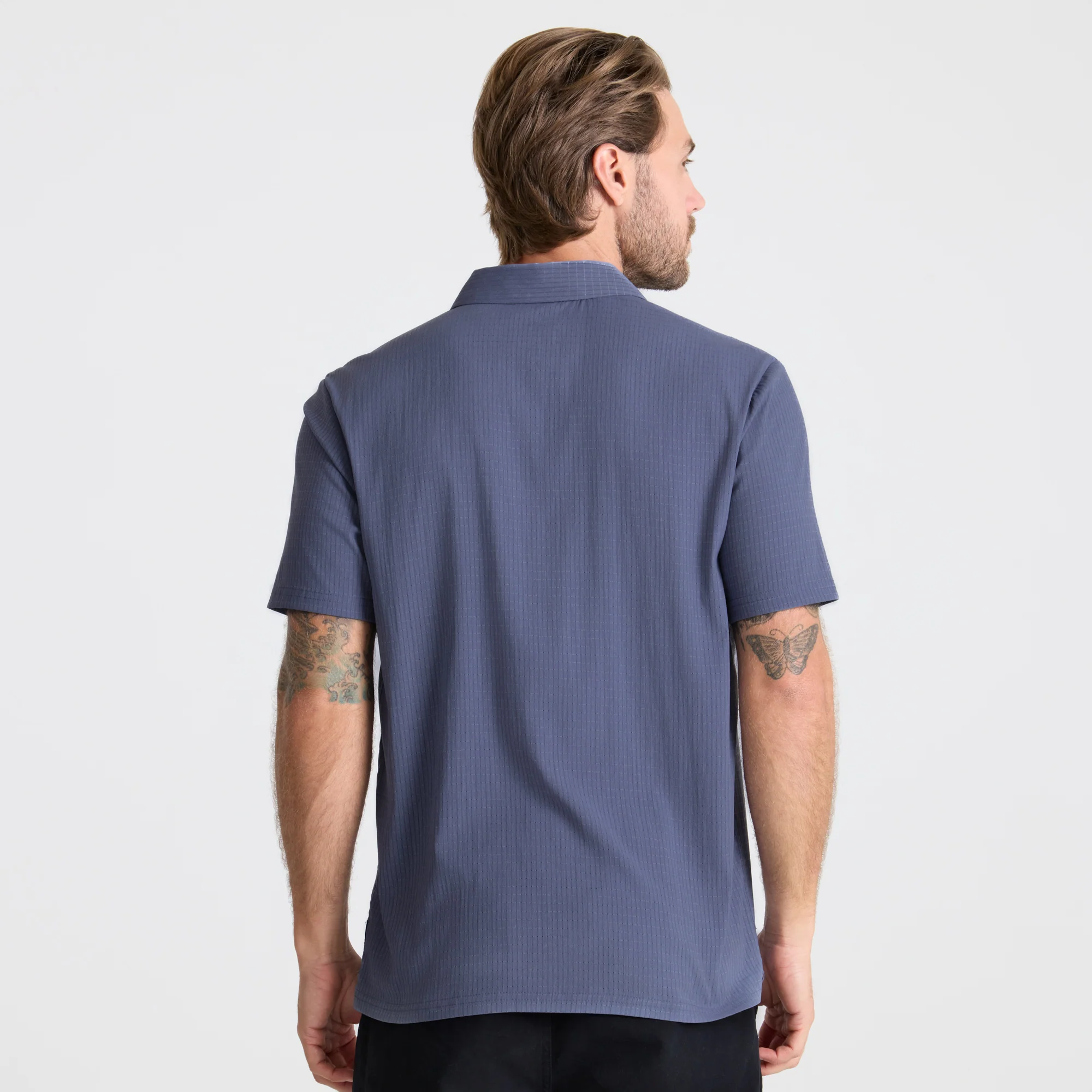 Bless Up Breathable Stretch Polo Shirt - Slate - Image 4