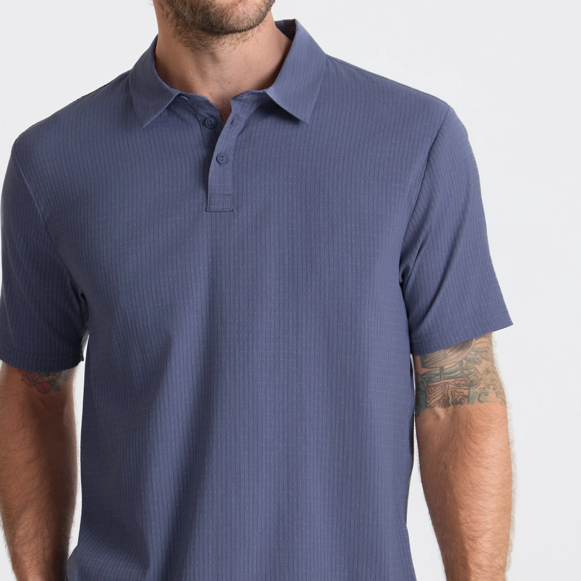 Bless Up Breathable Stretch Polo Shirt - Slate - Image 5