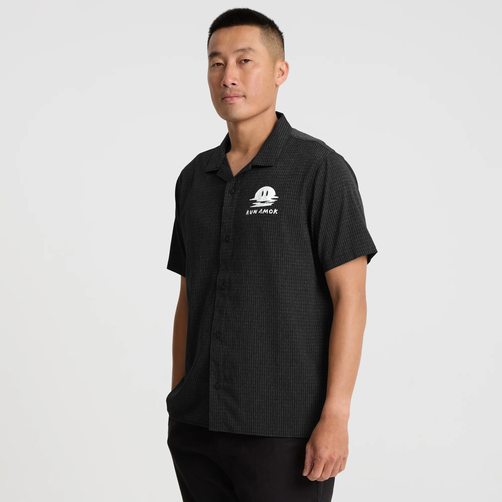 Bless Up Trail Button Up Shirt - Black - Image 3