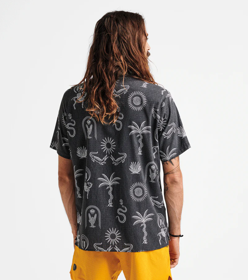 Bless Up Trail Button Up Shirt - Black & White - Image 4