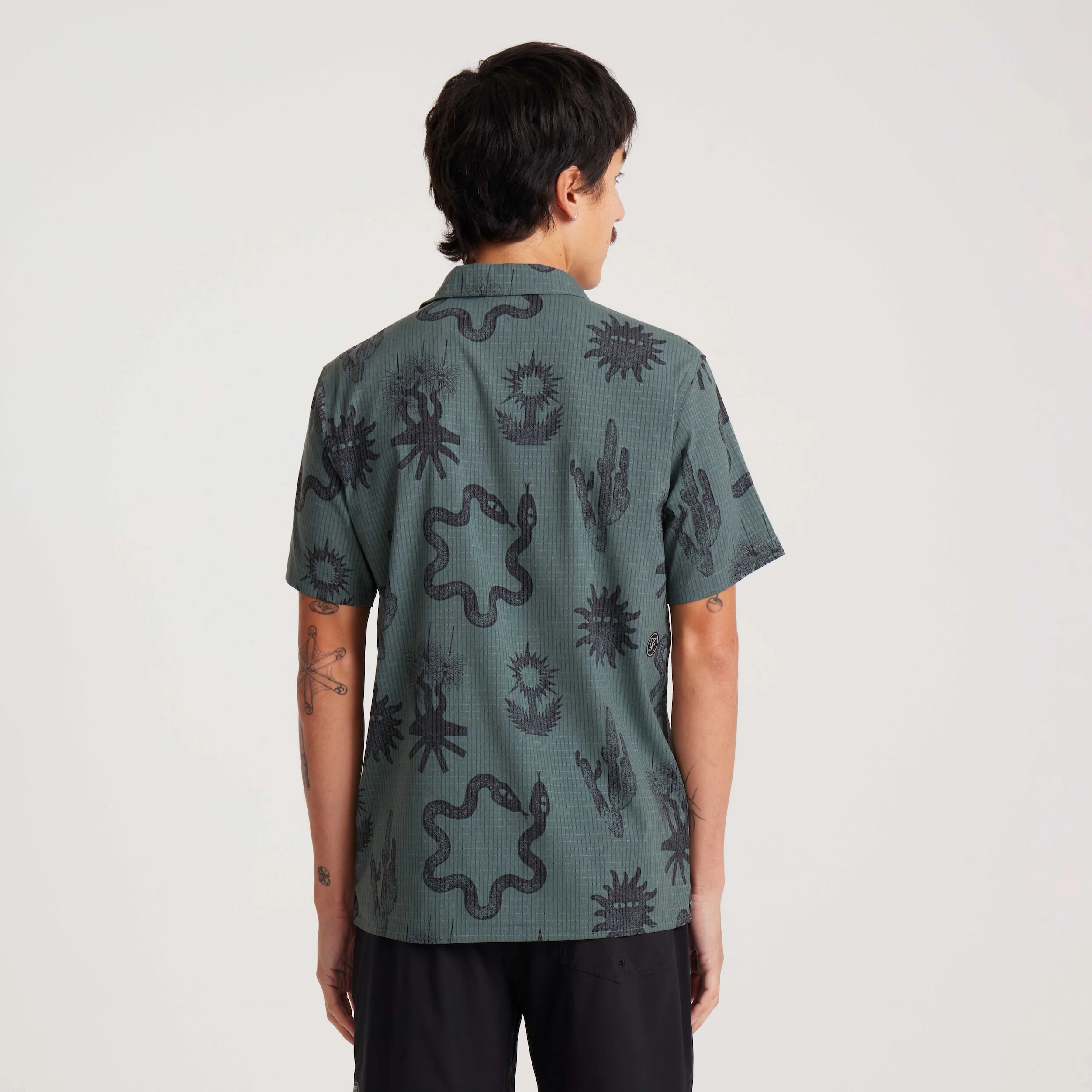 Bless Up Trail Button Up Shirt - Forest - Image 15