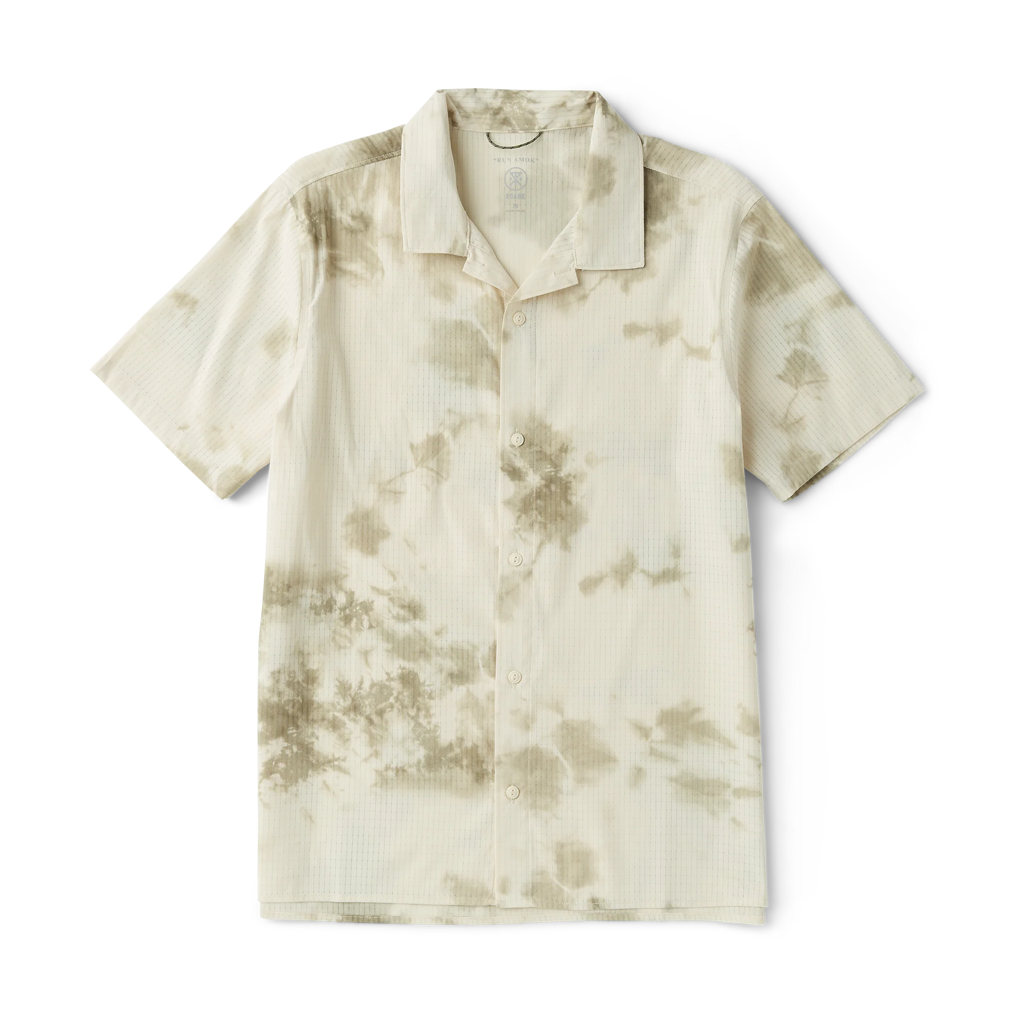 Bless Up Trail Button Up Shirt - Ivory Crystal Wash