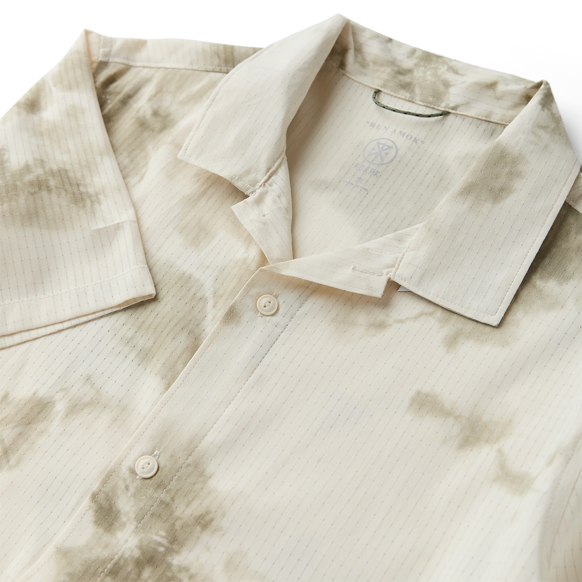 Bless Up Trail Button Up Shirt - Ivory Crystal Wash - Image 3