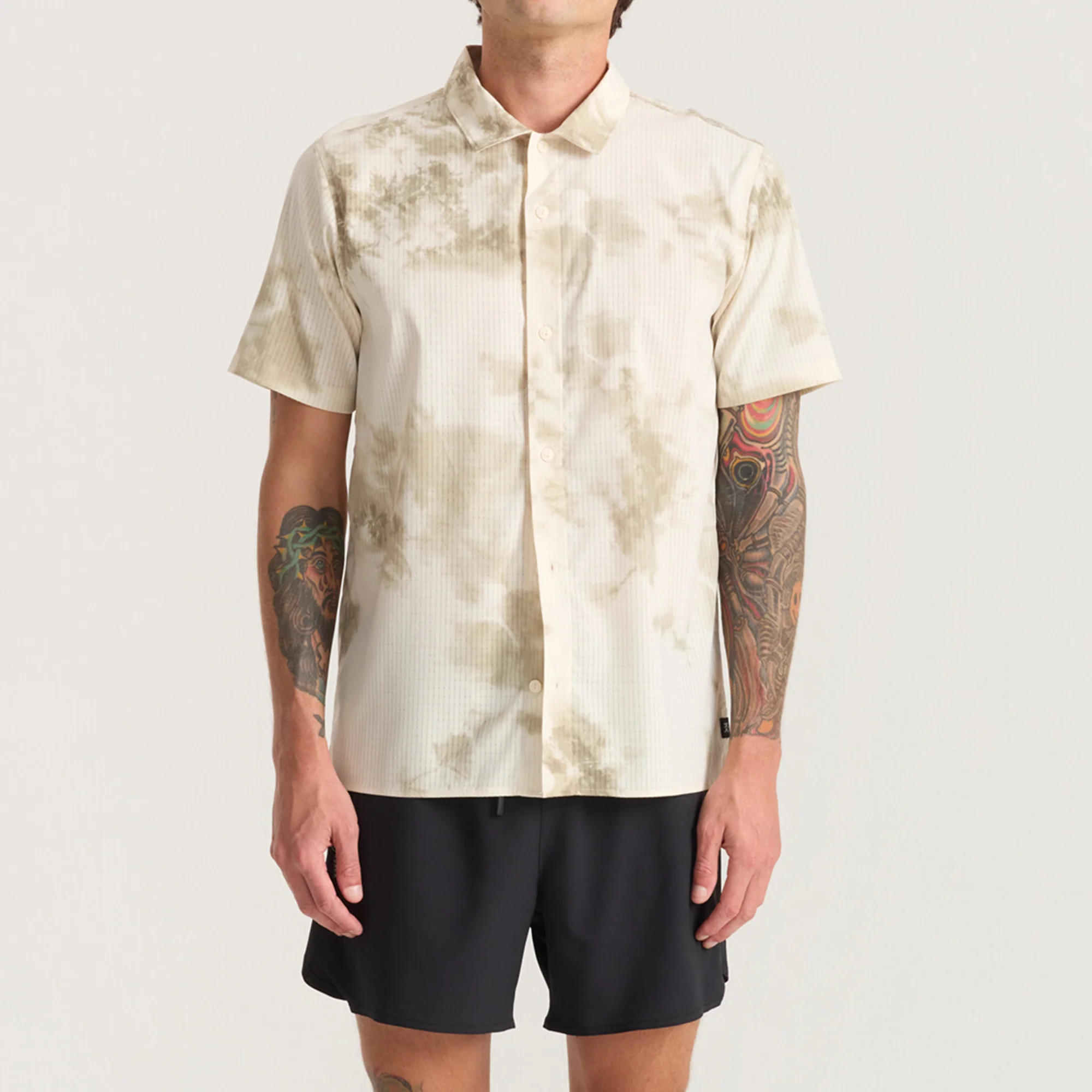 Bless Up Trail Button Up Shirt - Ivory Crystal Wash - Image 4