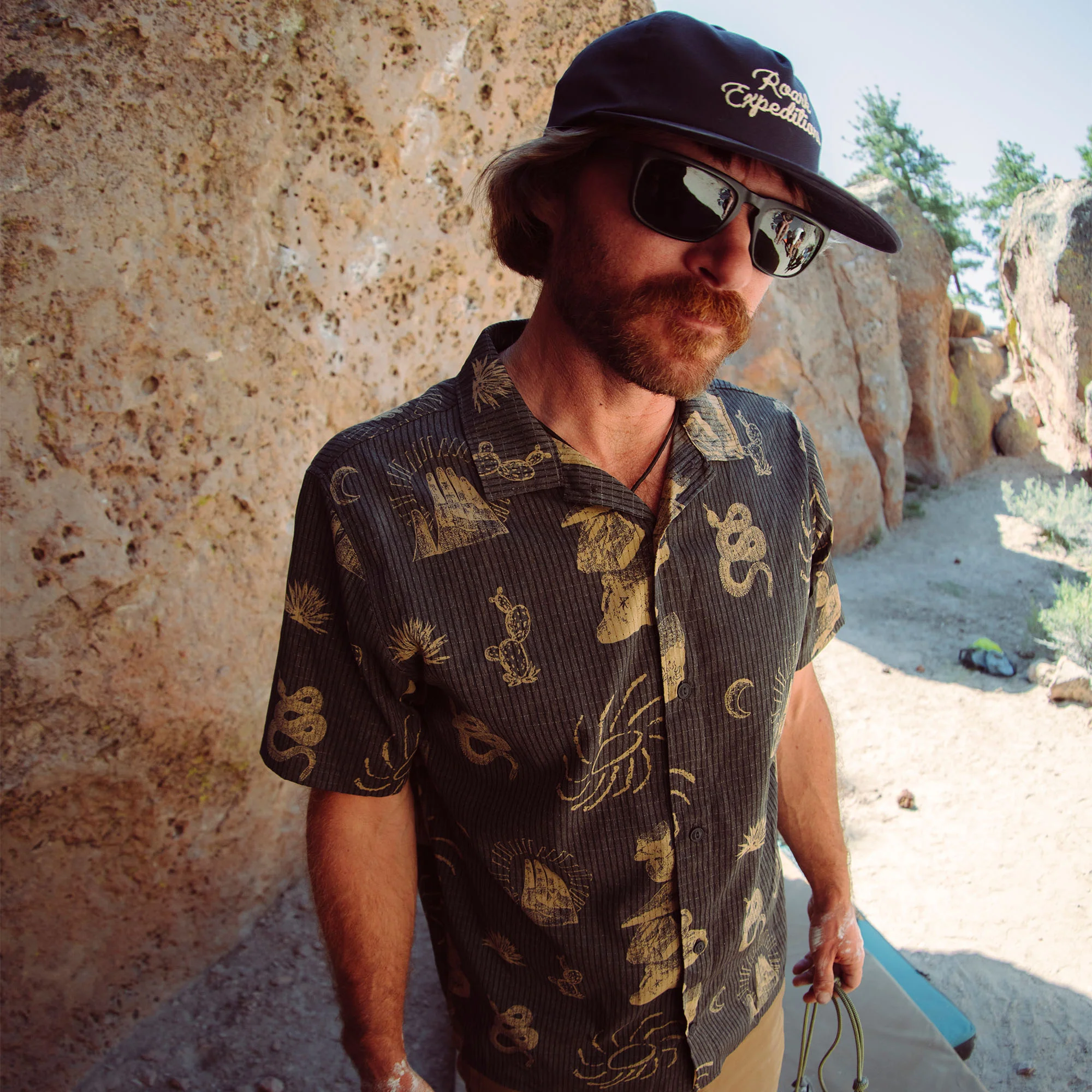 Bless Up Trail Button Up Shirt - Onyx - Image 3