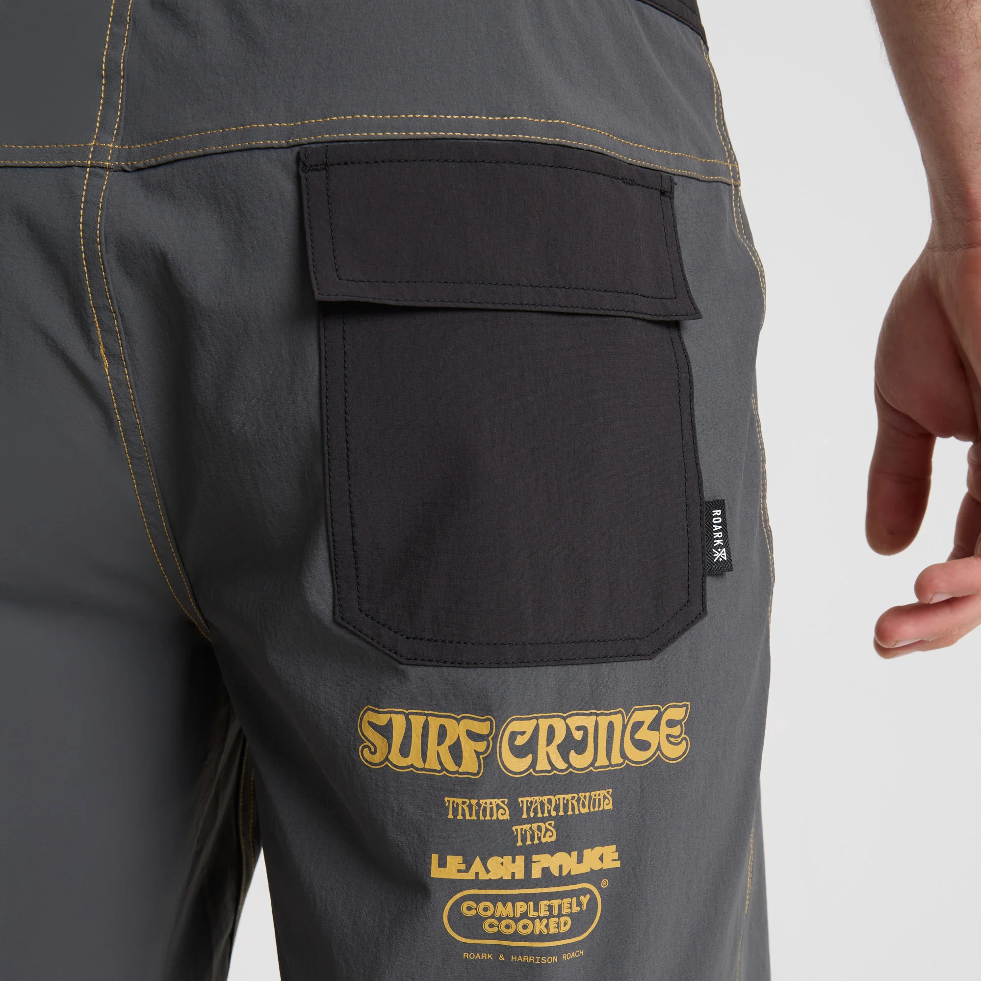 Burnt Passage 19" Boardshorts - Charcoal - Image 5