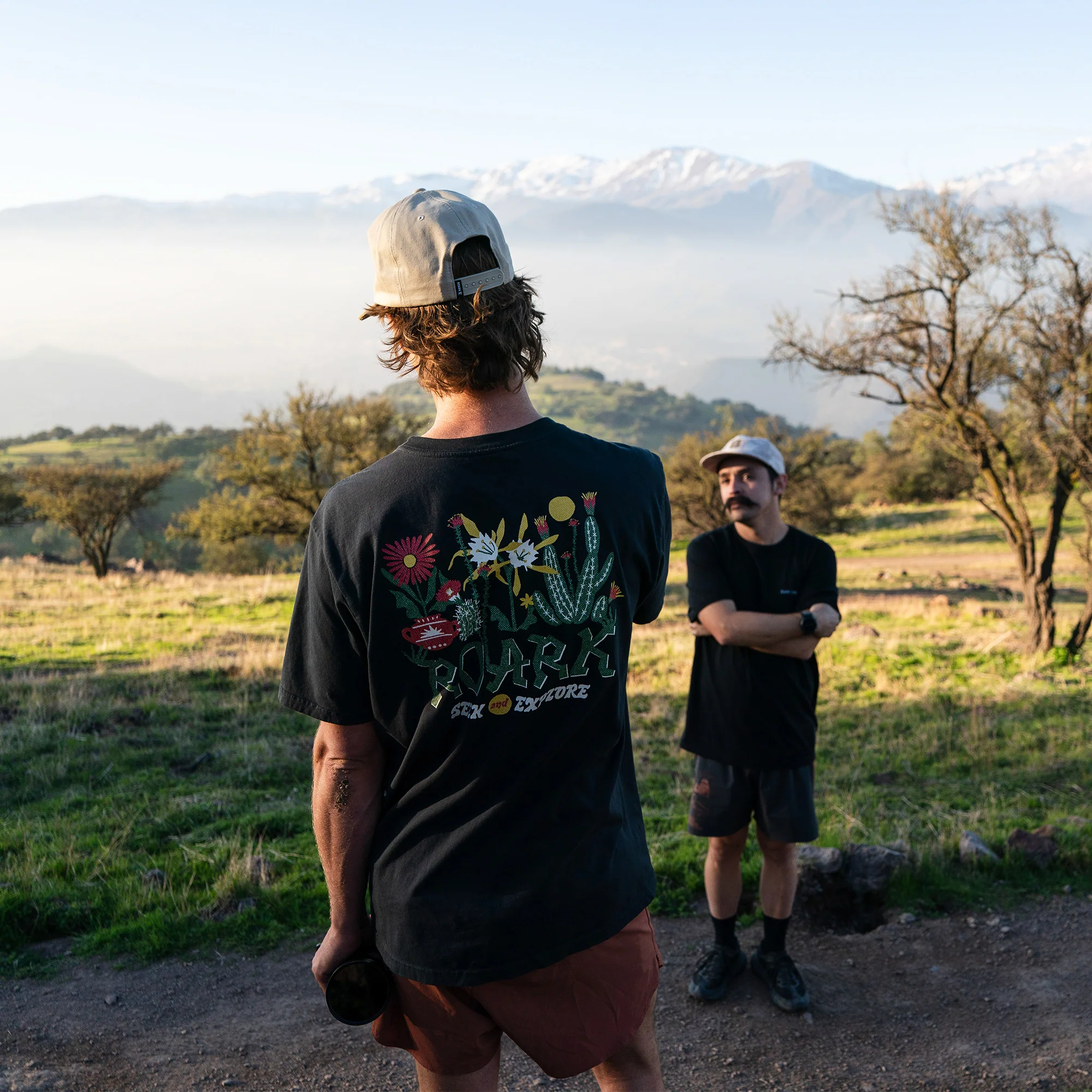 Cactus Garden Premium Tee - Black - Image 2