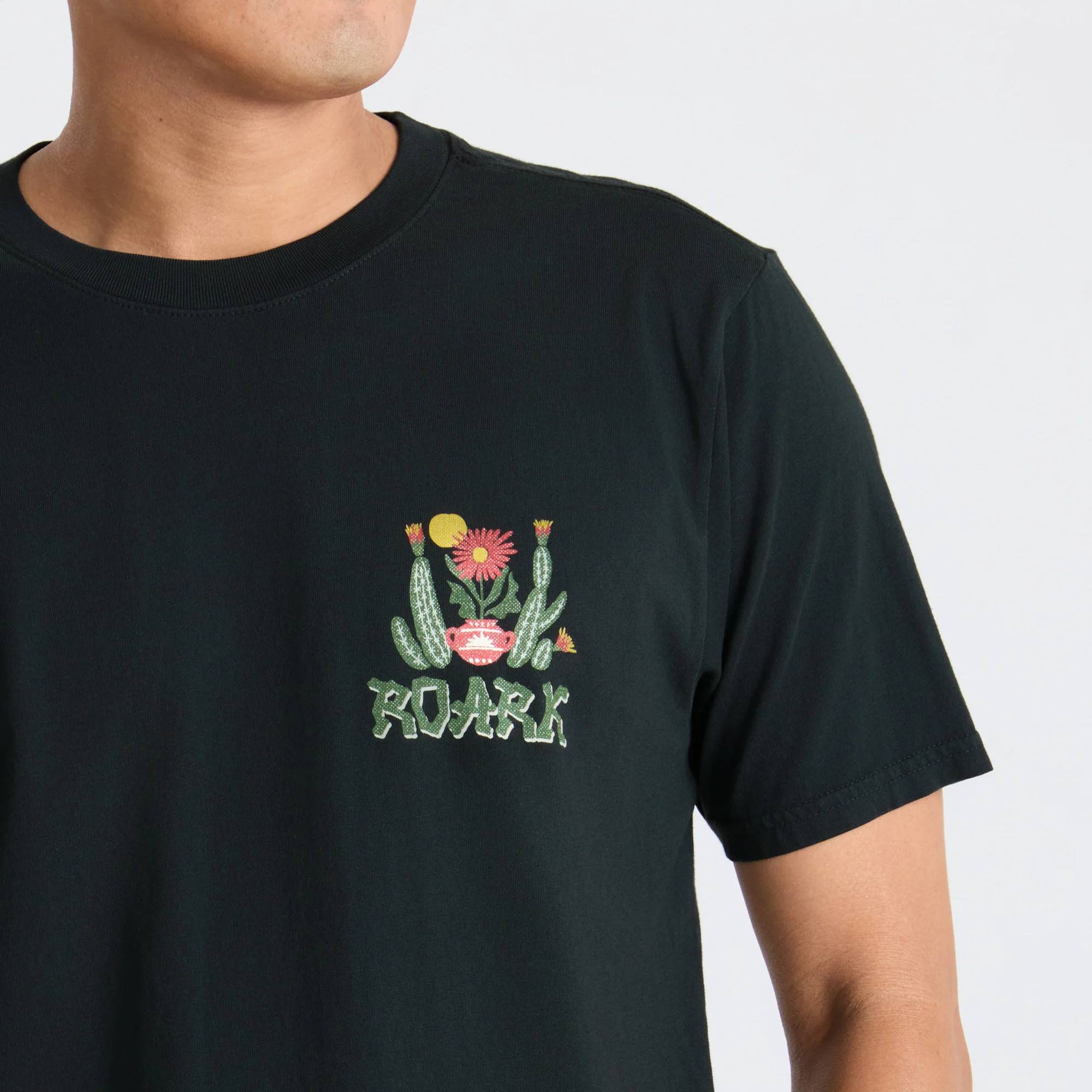 Cactus Garden Premium Tee - Black - Image 4