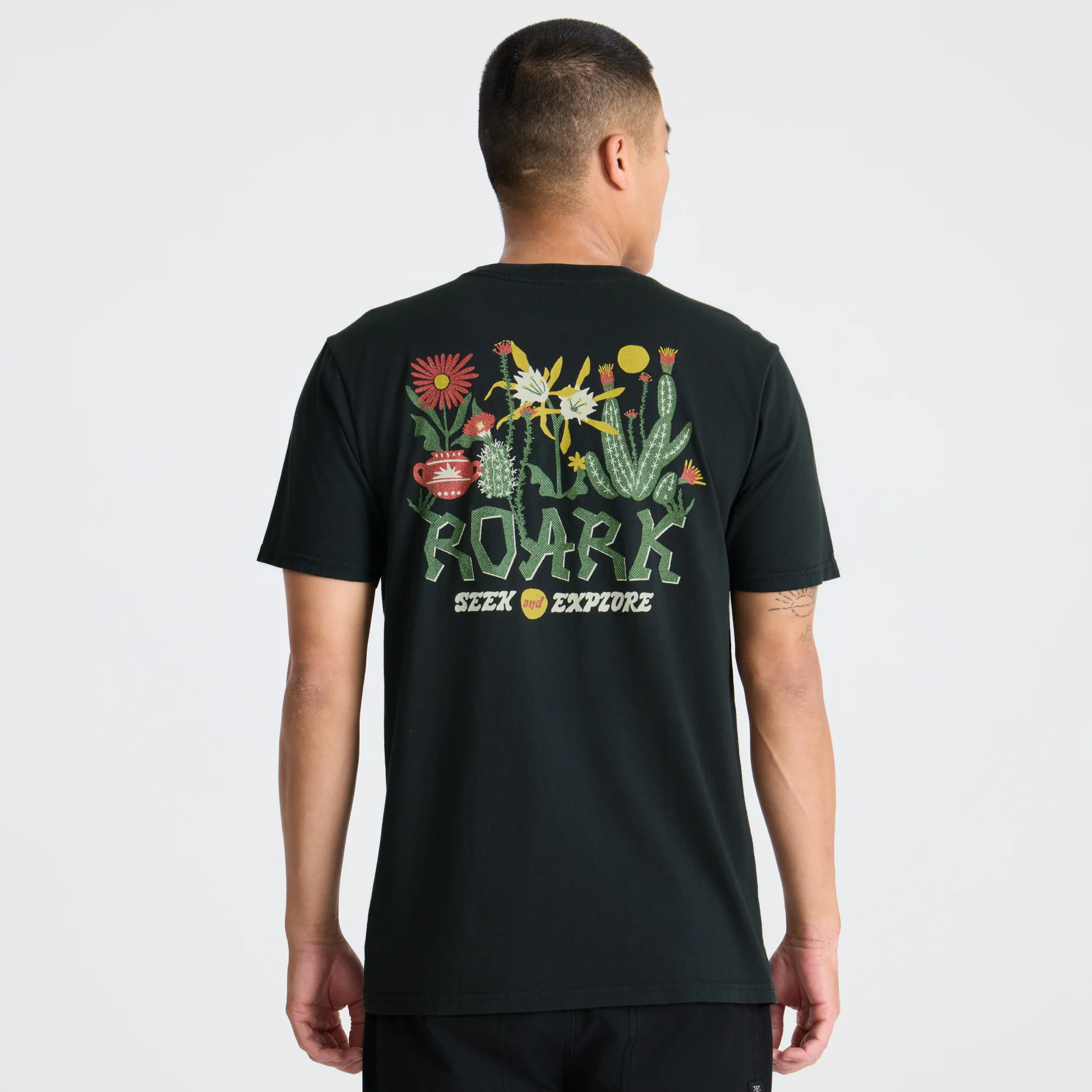 Cactus Garden Premium Tee - Black - Image 6