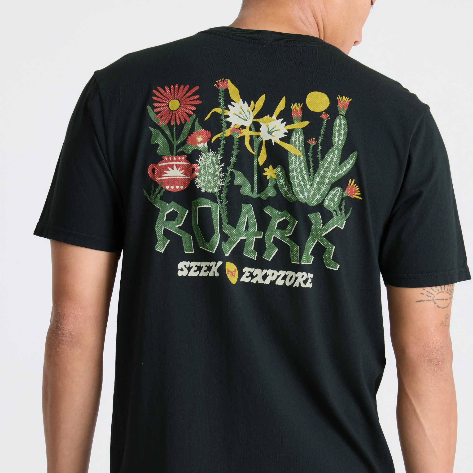 Cactus Garden Premium Tee - Black - Image 7