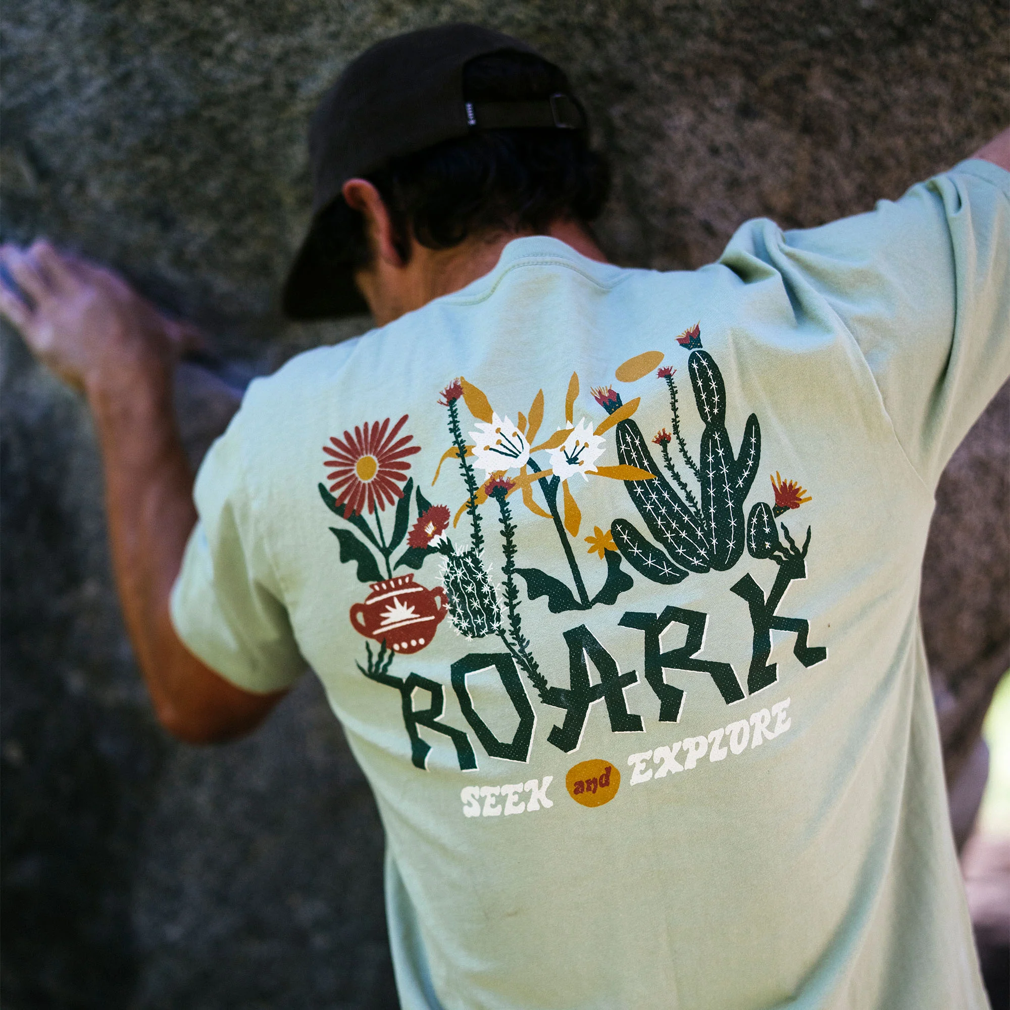 Cactus Garden Premium Tee - Seafoam - Image 2