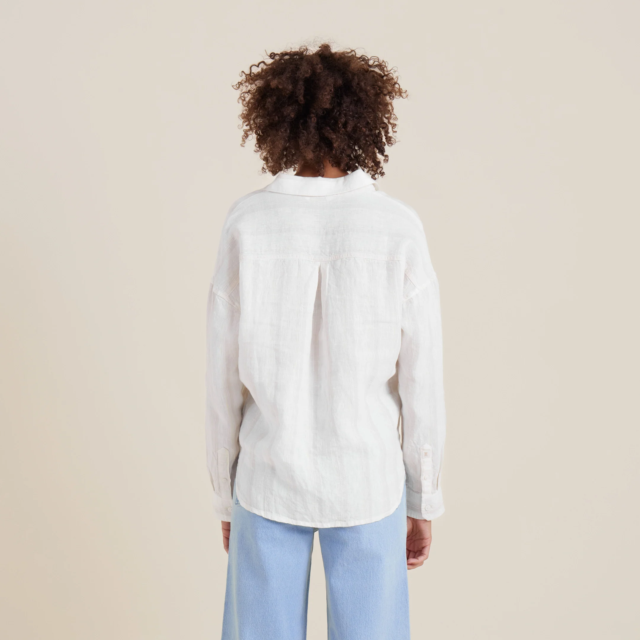 Costa Button Up Shirt - White - Image 3