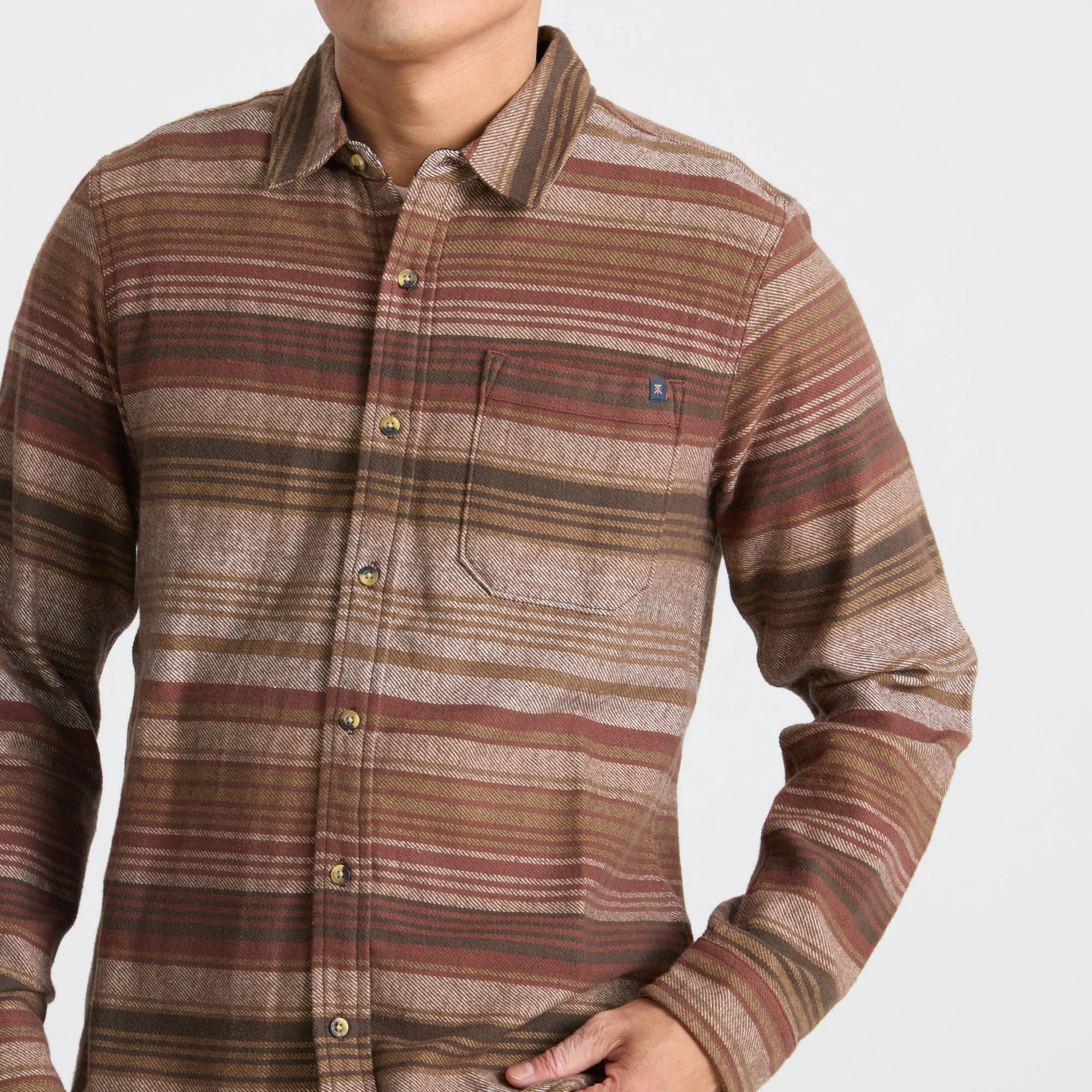 Crossroads Organic Cotton Flannel - Red Clay - Image 4