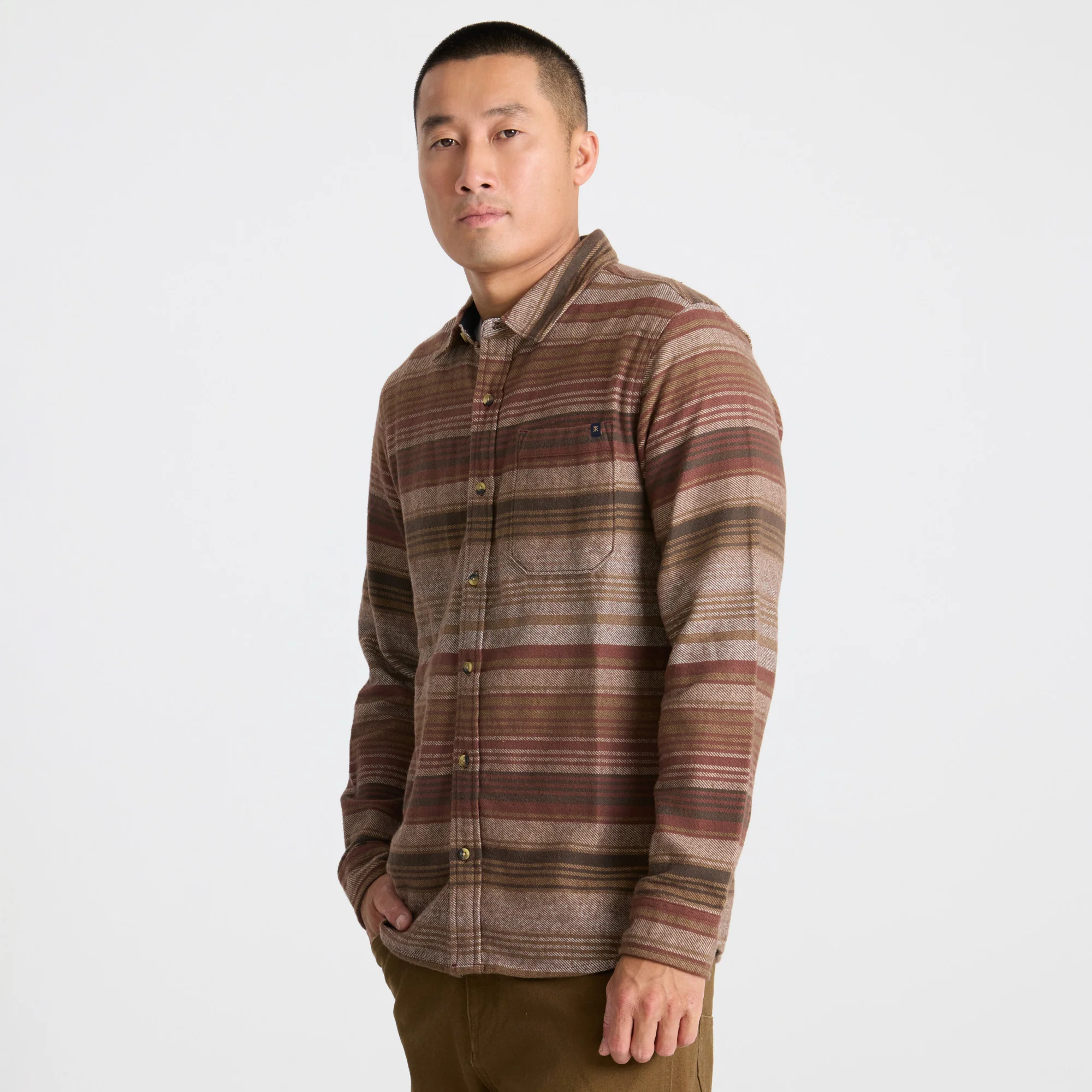 Crossroads Organic Cotton Flannel - Red Clay - Image 5