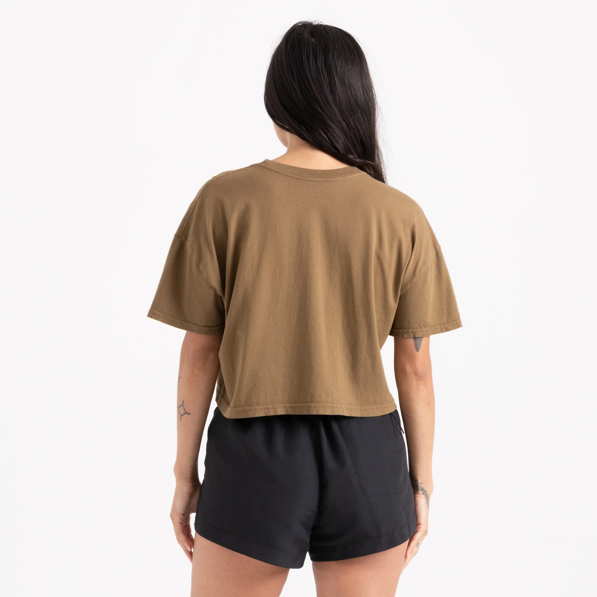 Earth Mystic Cropped Boxy Premium Tee - Woodland - Image 3