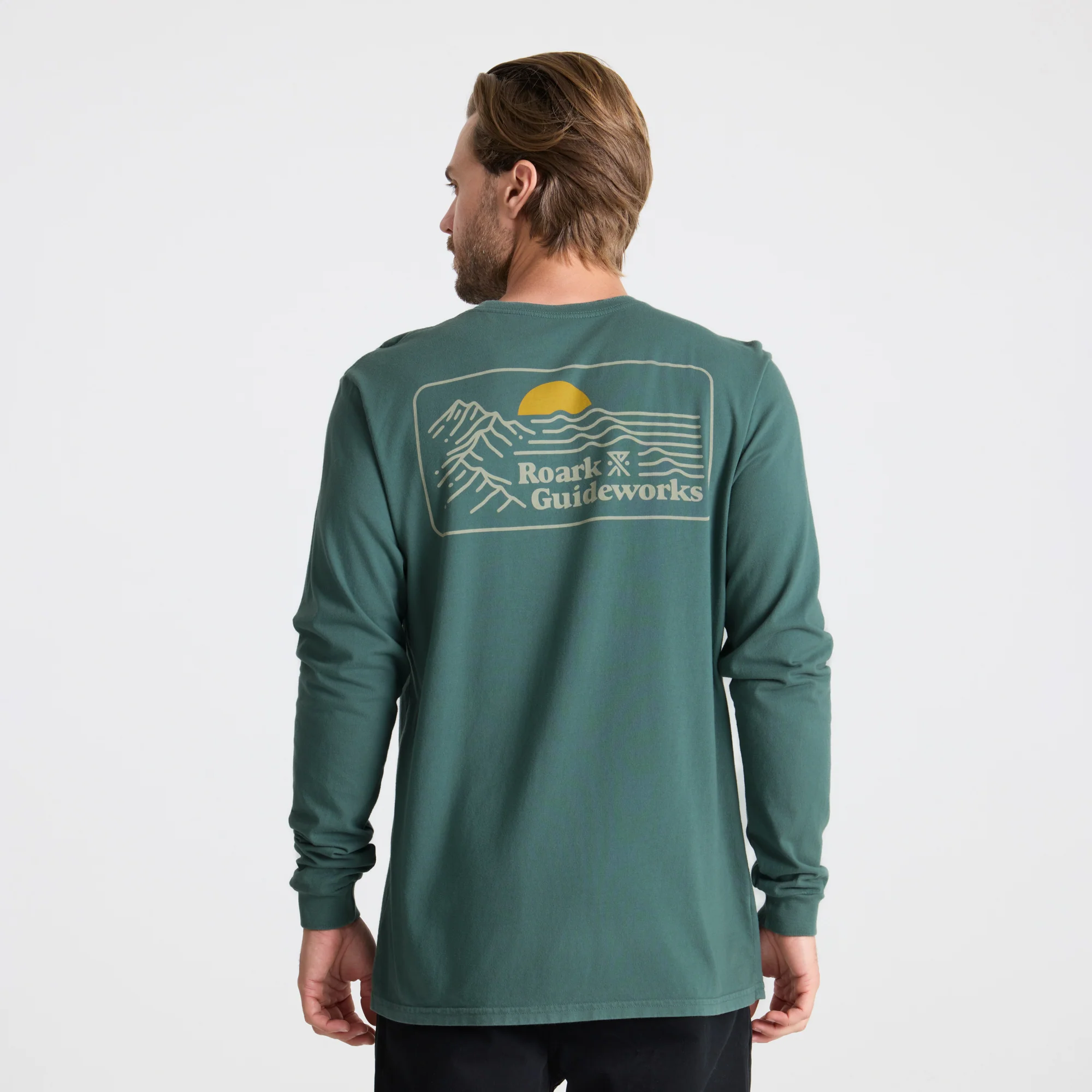 Earth & Sea Premium Long Sleeve Tee - Slate Green - Image 5