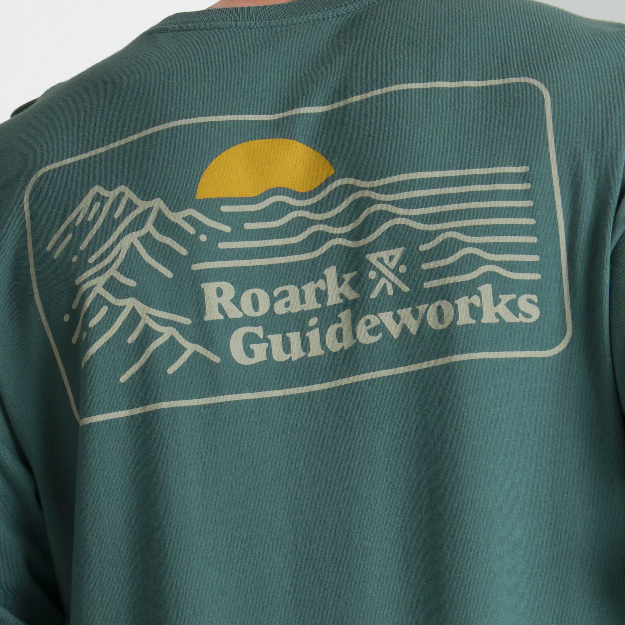 Earth & Sea Premium Long Sleeve Tee - Slate Green - Image 6