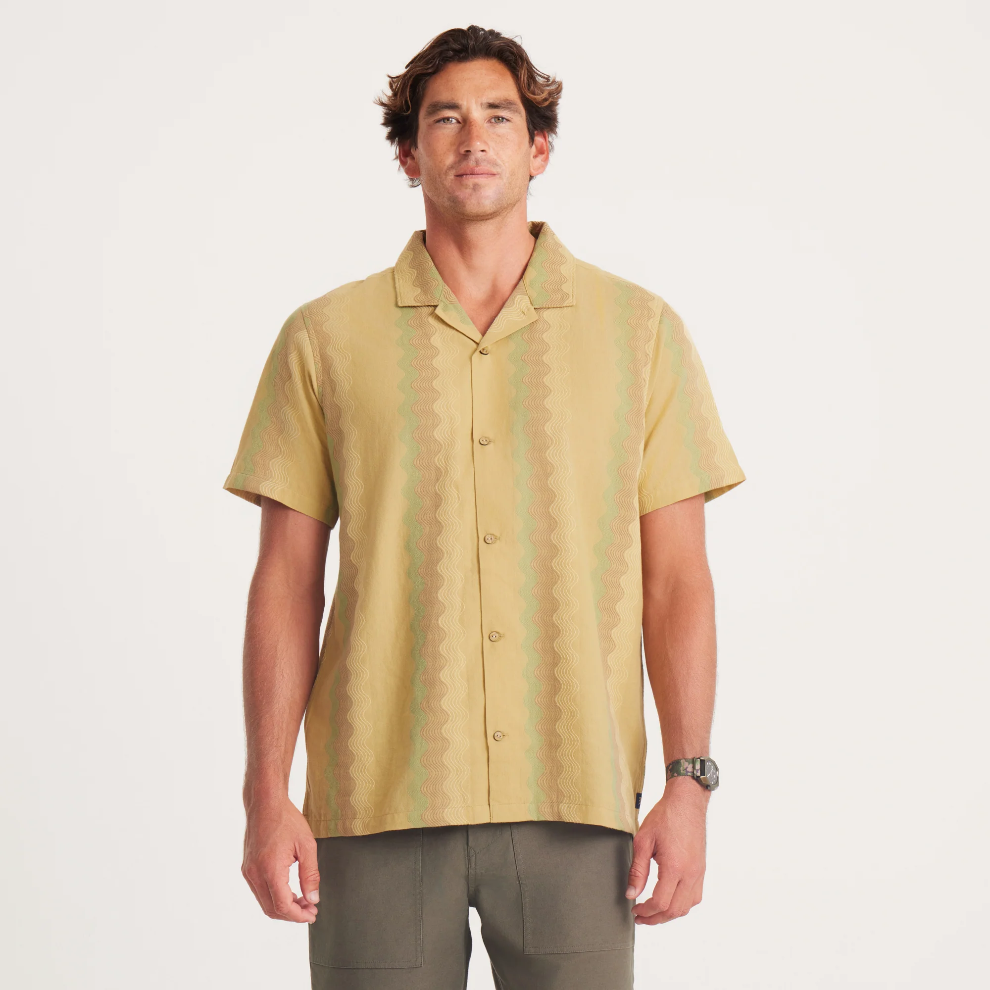 Gonzo Short Sleeve Button Up Shirt - Fern - Image 2