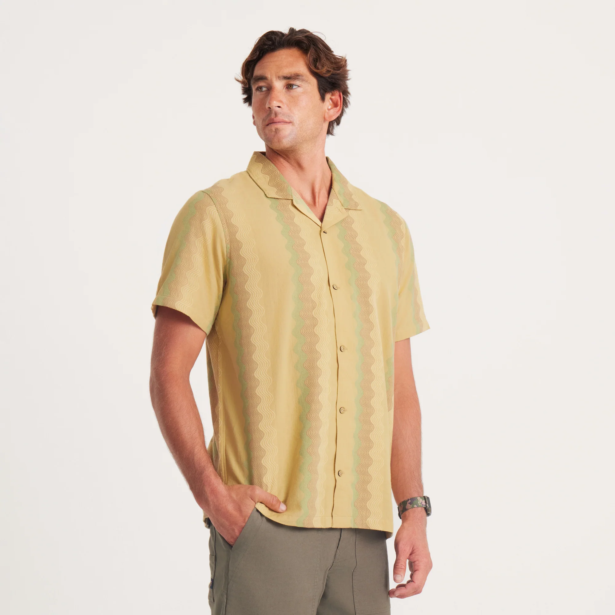 Gonzo Short Sleeve Button Up Shirt - Fern - Image 4
