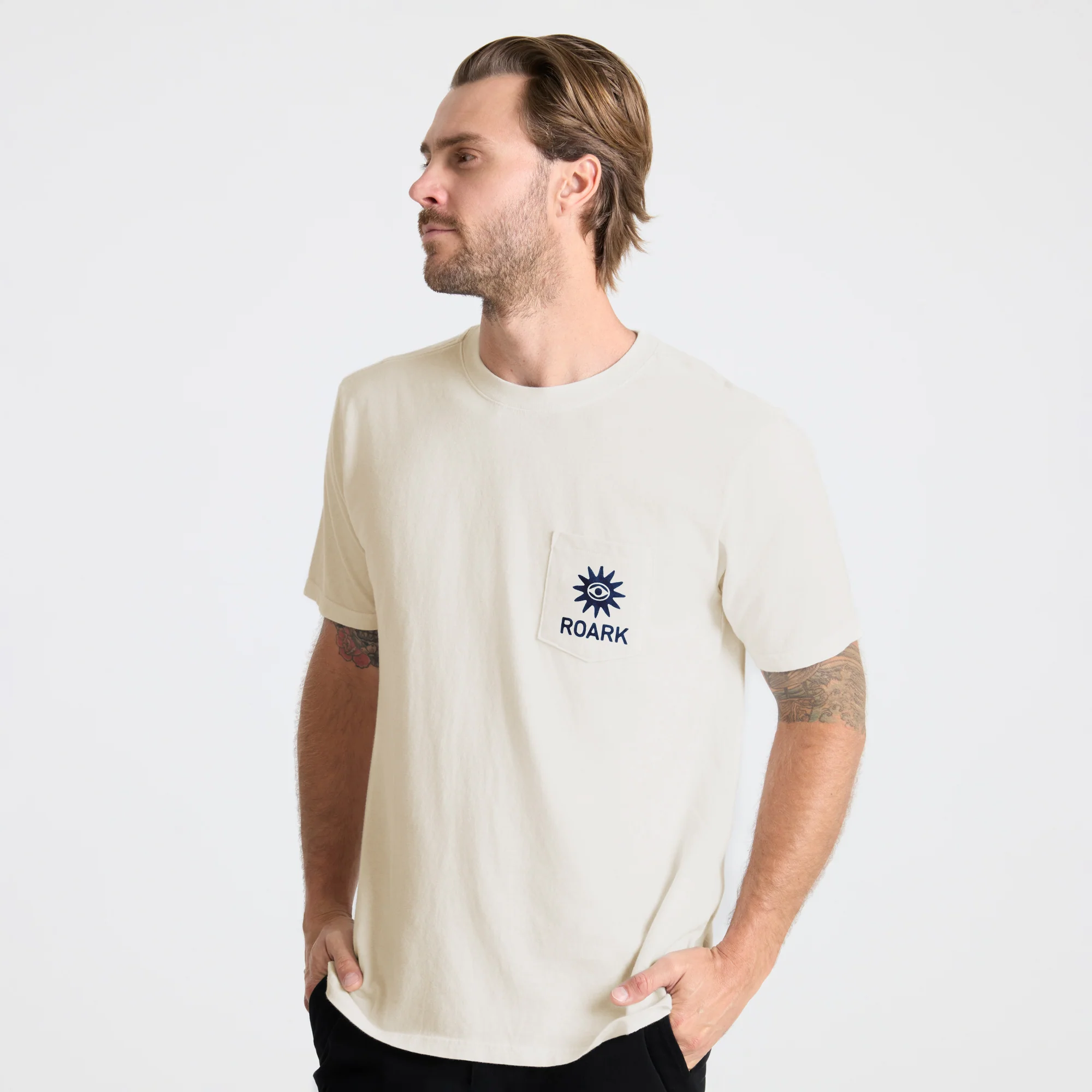 Guideworks Pocket Premium Tee - Off White - Image 4
