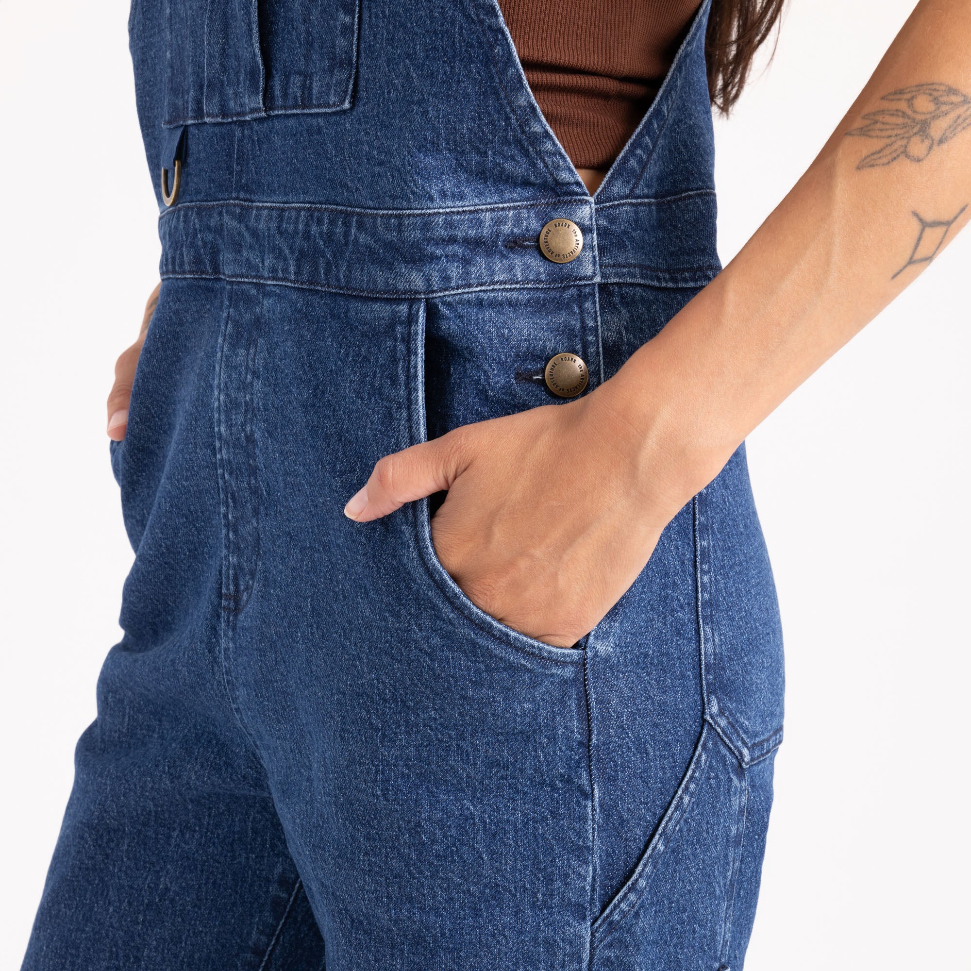 HWY 1 Overall Jumpsuit - Indigo - Image 5