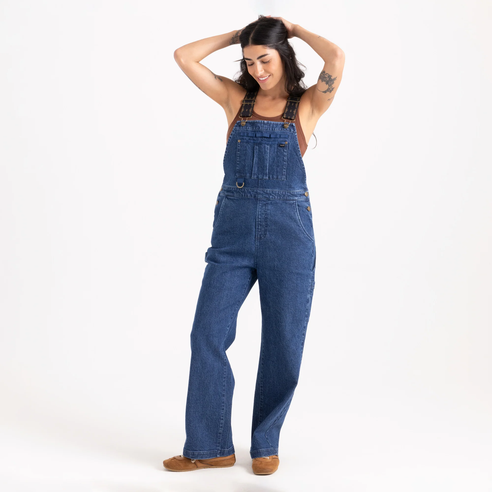 HWY 1 Overall Jumpsuit - Indigo - Image 8