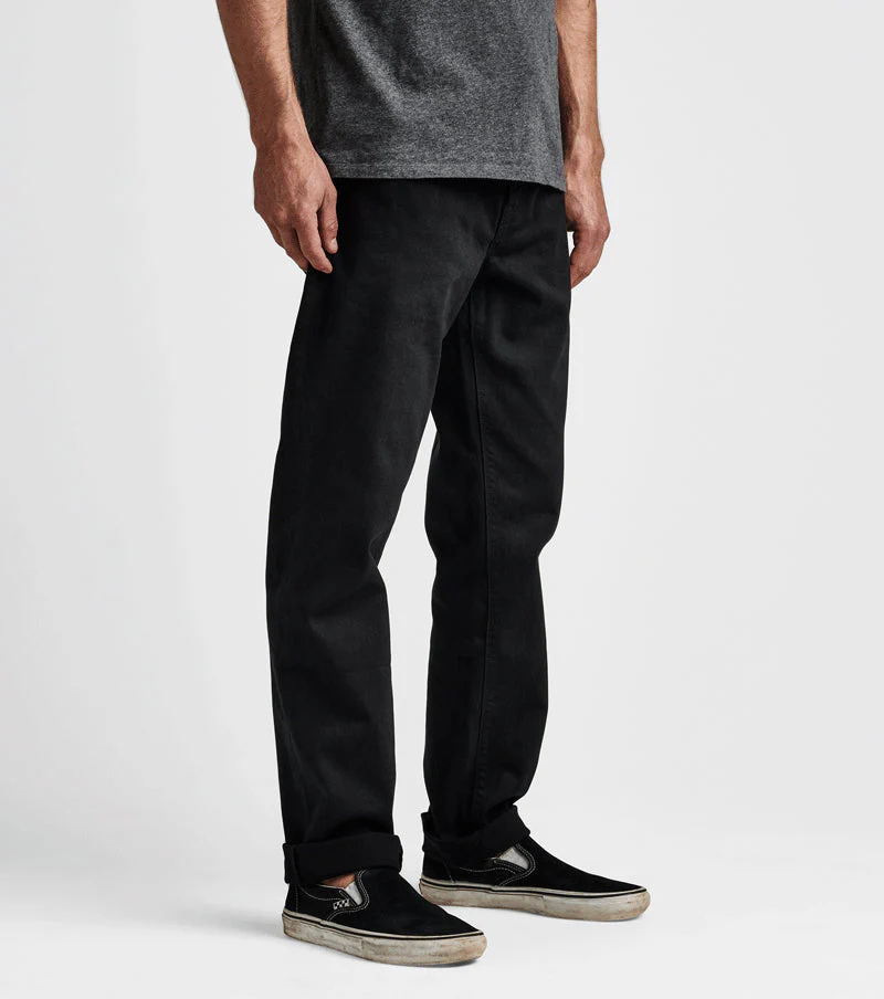 HWY 128 Straight Fit Broken Twill Jeans - Black - Image 5