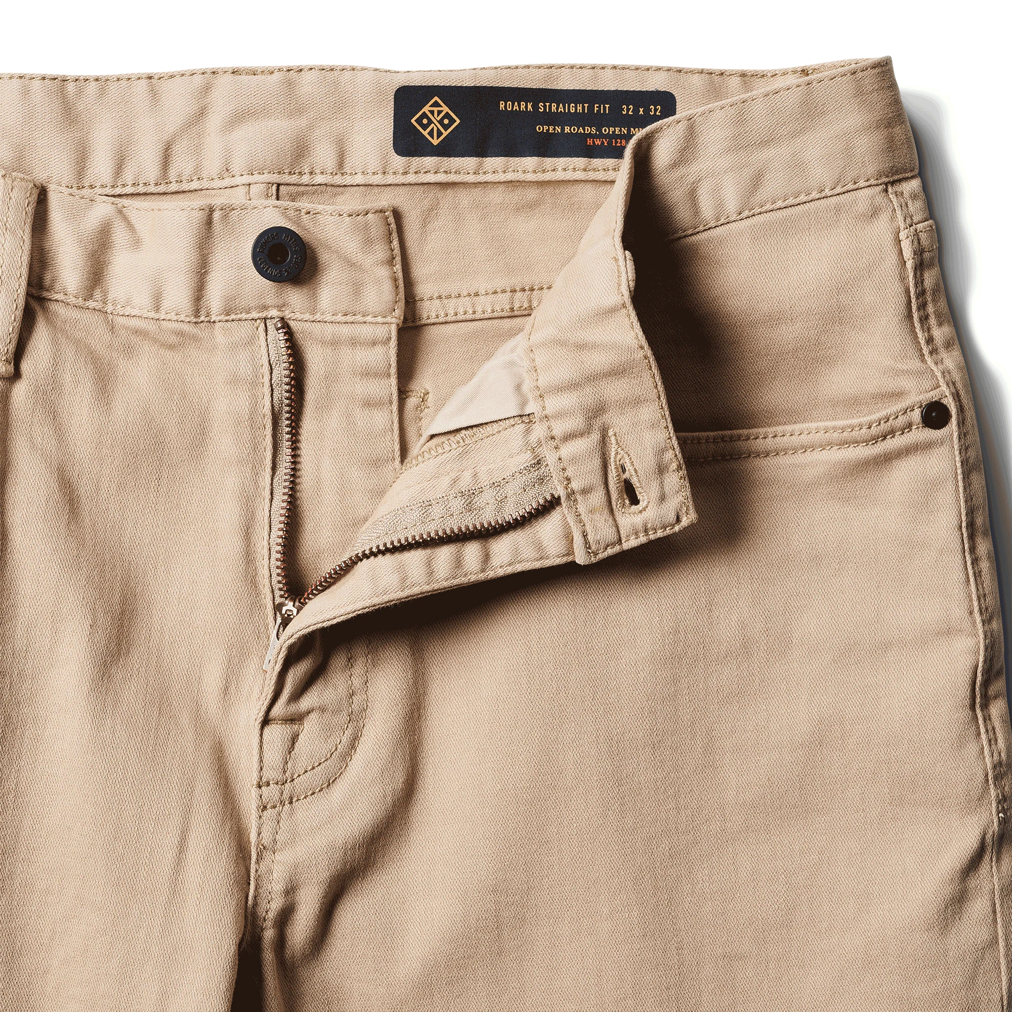 HWY 128 Straight Fit Broken Twill Jeans - Desert Khaki - Image 8