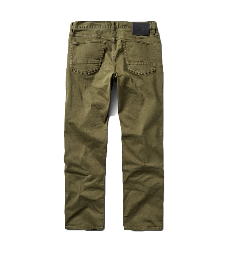 HWY 128 Straight Fit Broken Twill Jeans - Military - Image 10