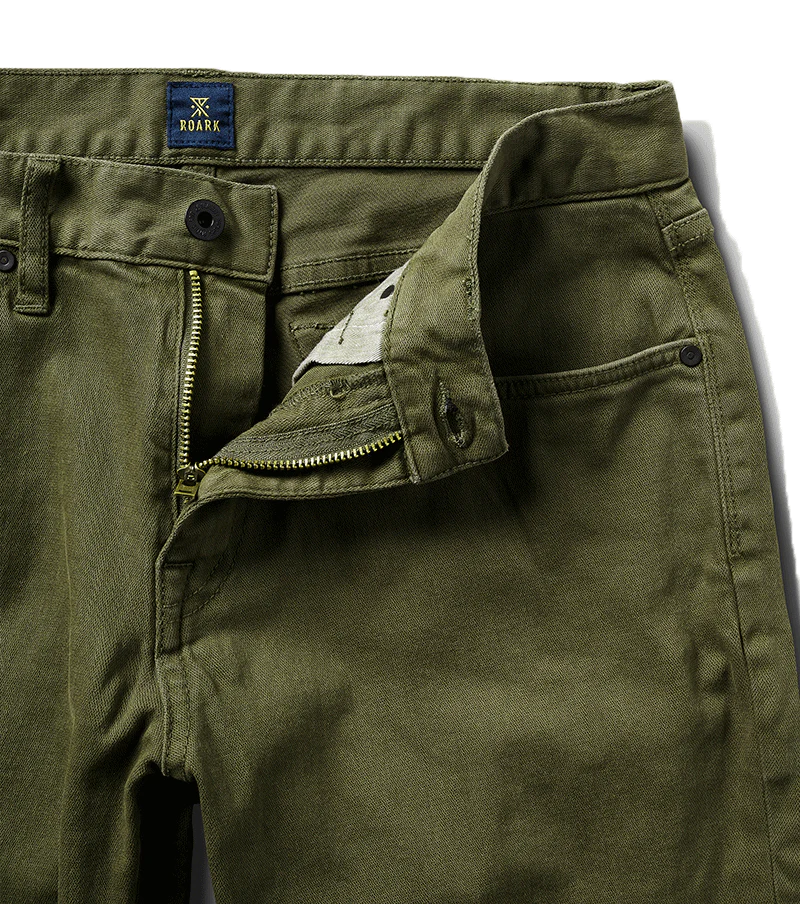 HWY 128 Straight Fit Broken Twill Jeans - Military - Image 6
