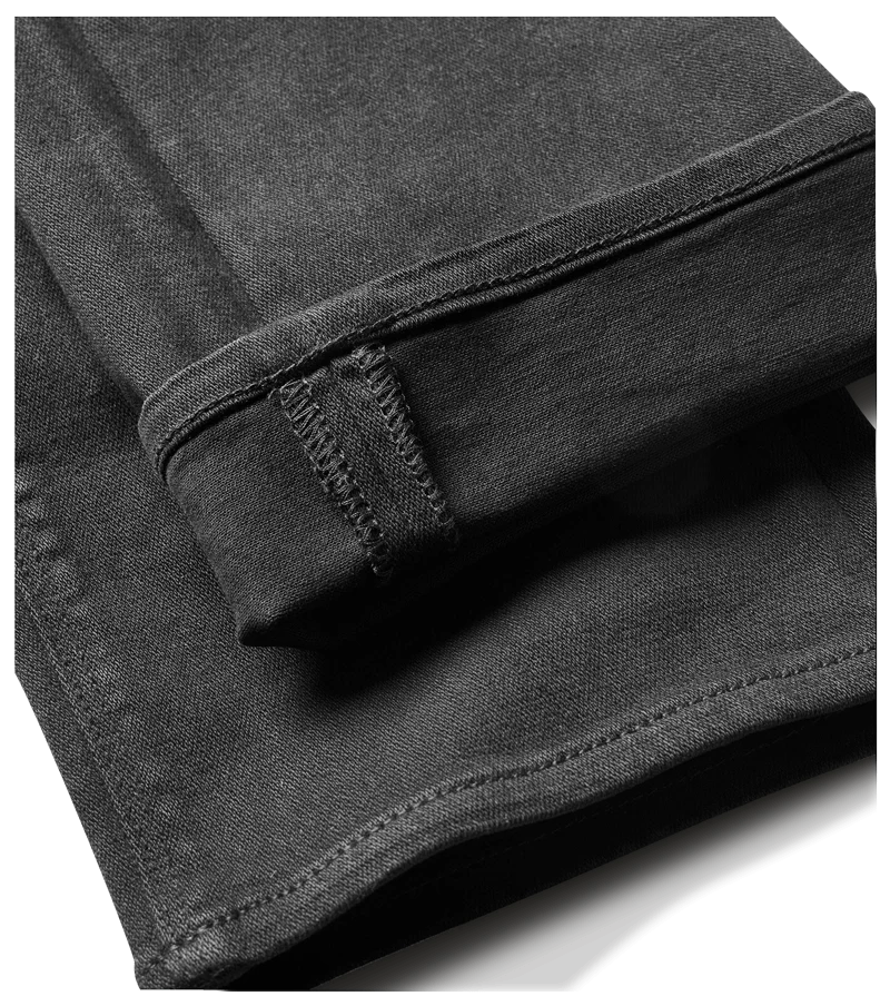 HWY 133 Slim Straight Broken Twill Jeans - Black - Image 11