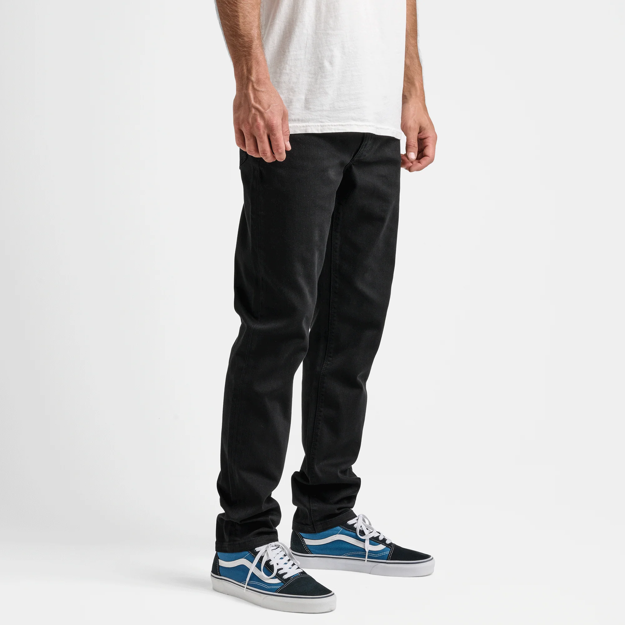 HWY 133 Slim Straight Broken Twill Jeans - Black - Image 4