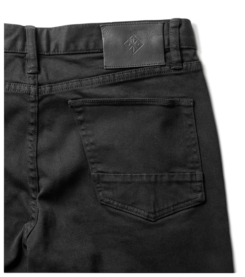 HWY 133 Slim Straight Broken Twill Jeans - Black - Image 8