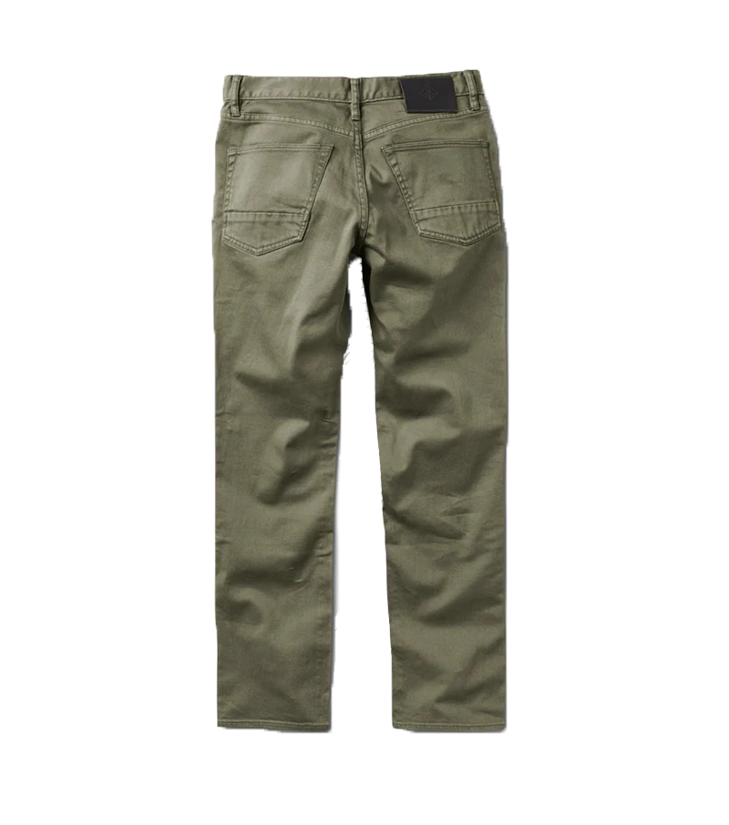 HWY 133 Slim Straight Broken Twill Jeans - Military - Image 11
