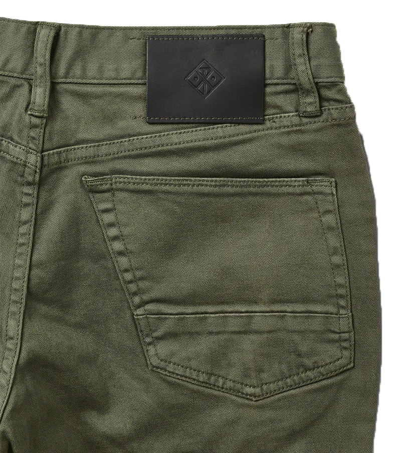 HWY 133 Slim Straight Broken Twill Jeans - Military - Image 7