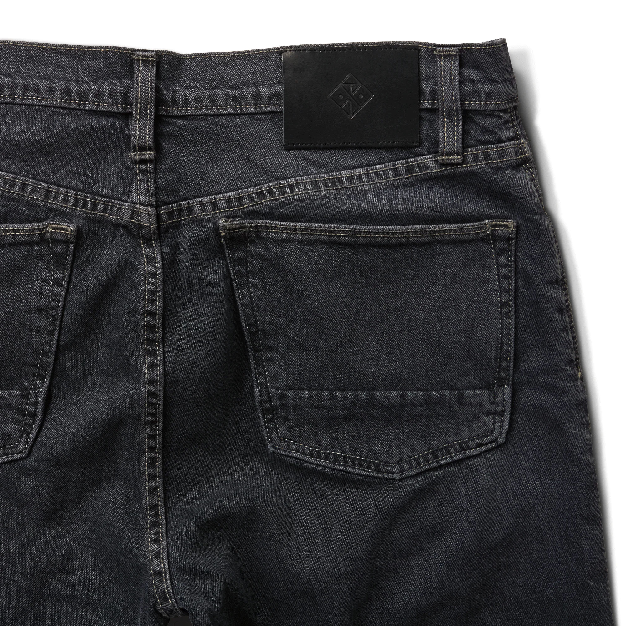 HWY 133 Slim Straight Denim Jeans - Worn Blue Black - Image 5