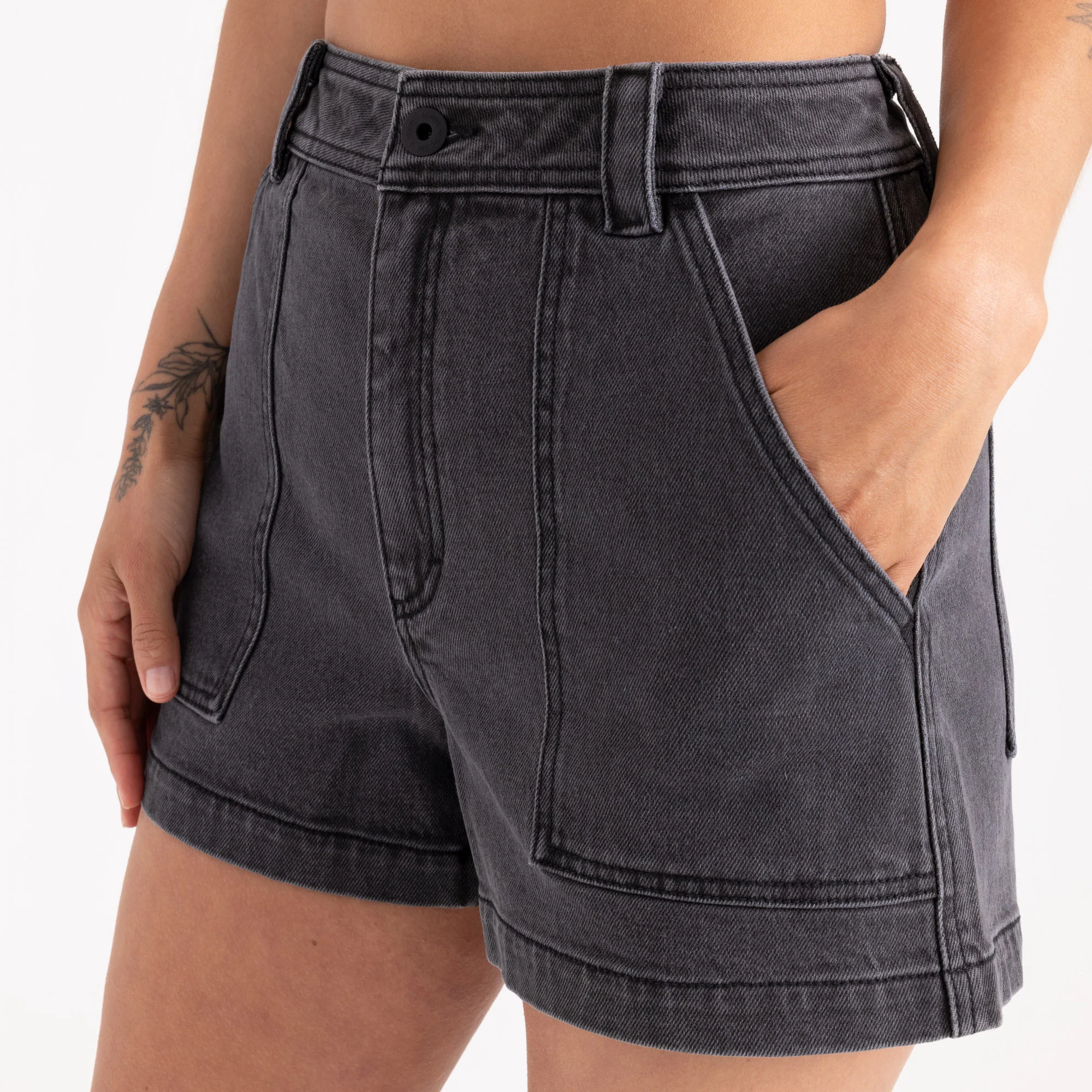 HWY Shorts - Faded Black - Image 6