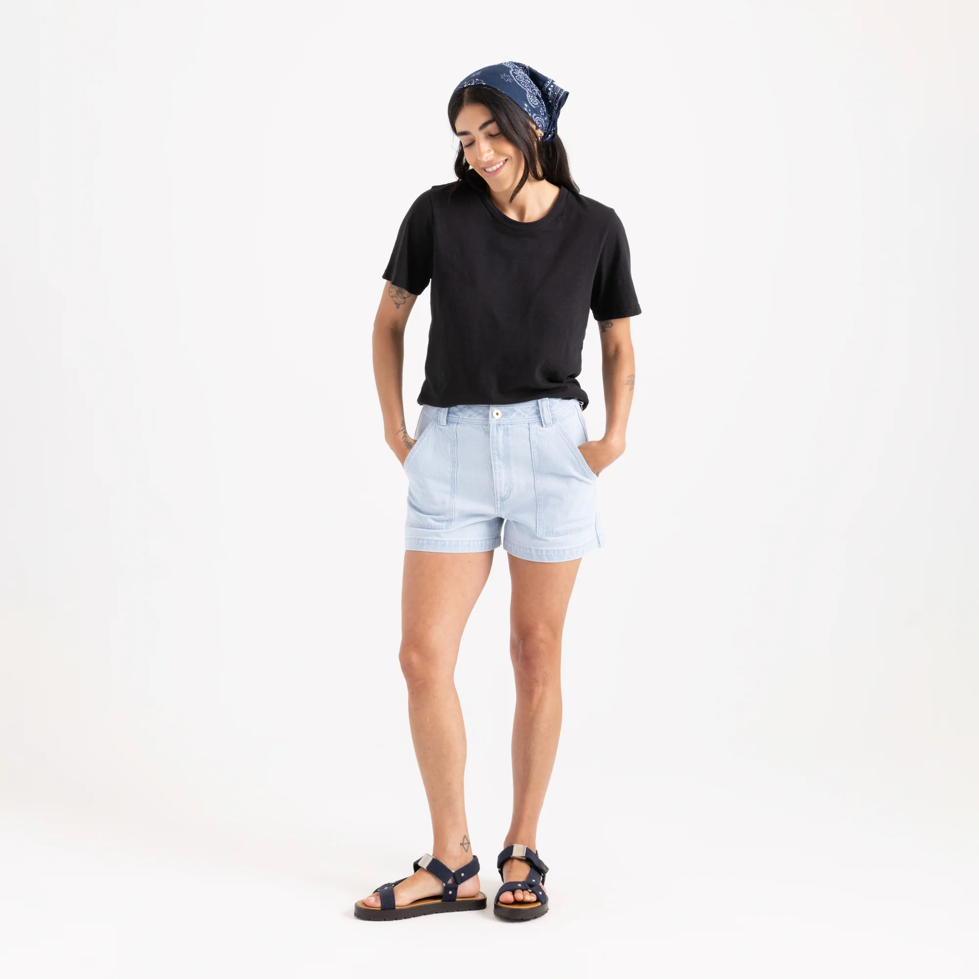 HWY Shorts - Light Bleached Denim - Image 4