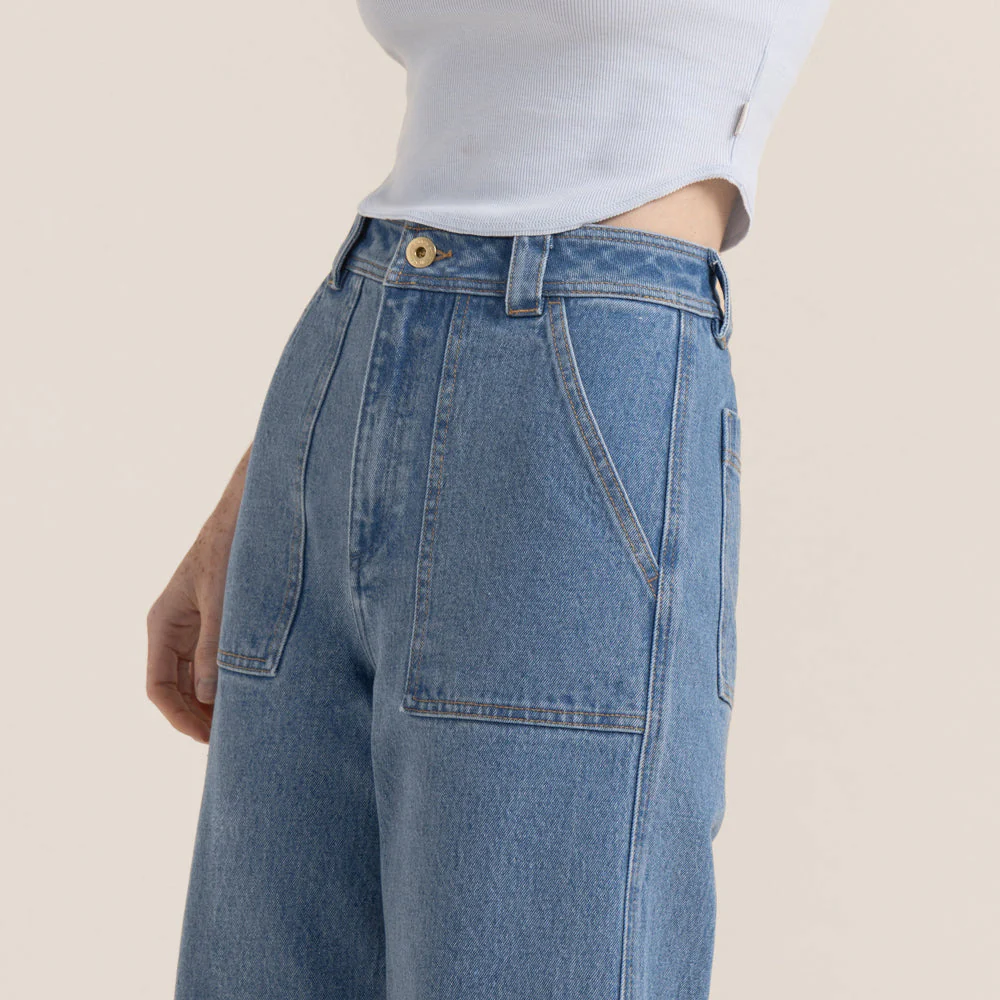HWY 125 Jeans - Light Bleached Indigo - Image 3