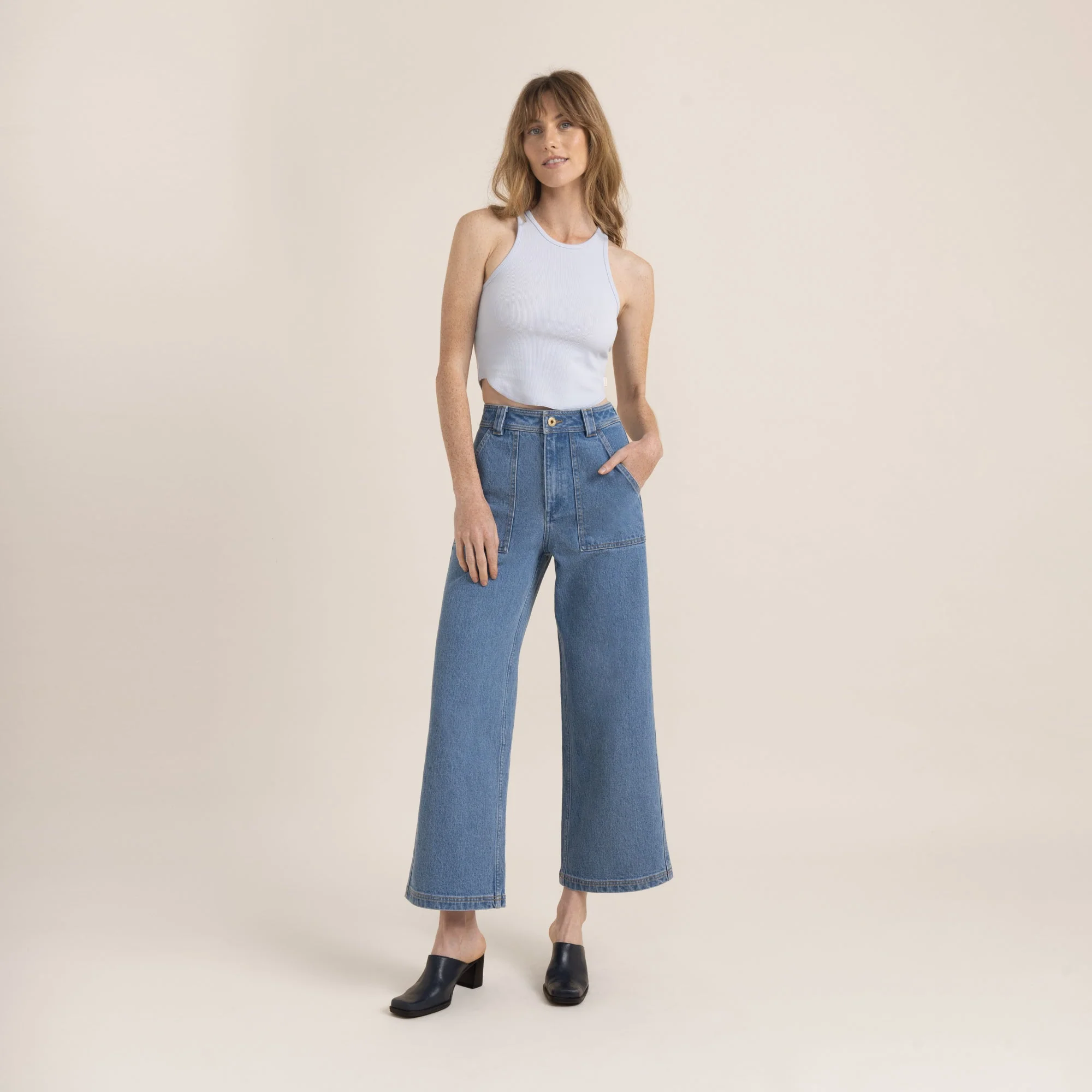 HWY 125 Jeans - Light Bleached Indigo - Image 5