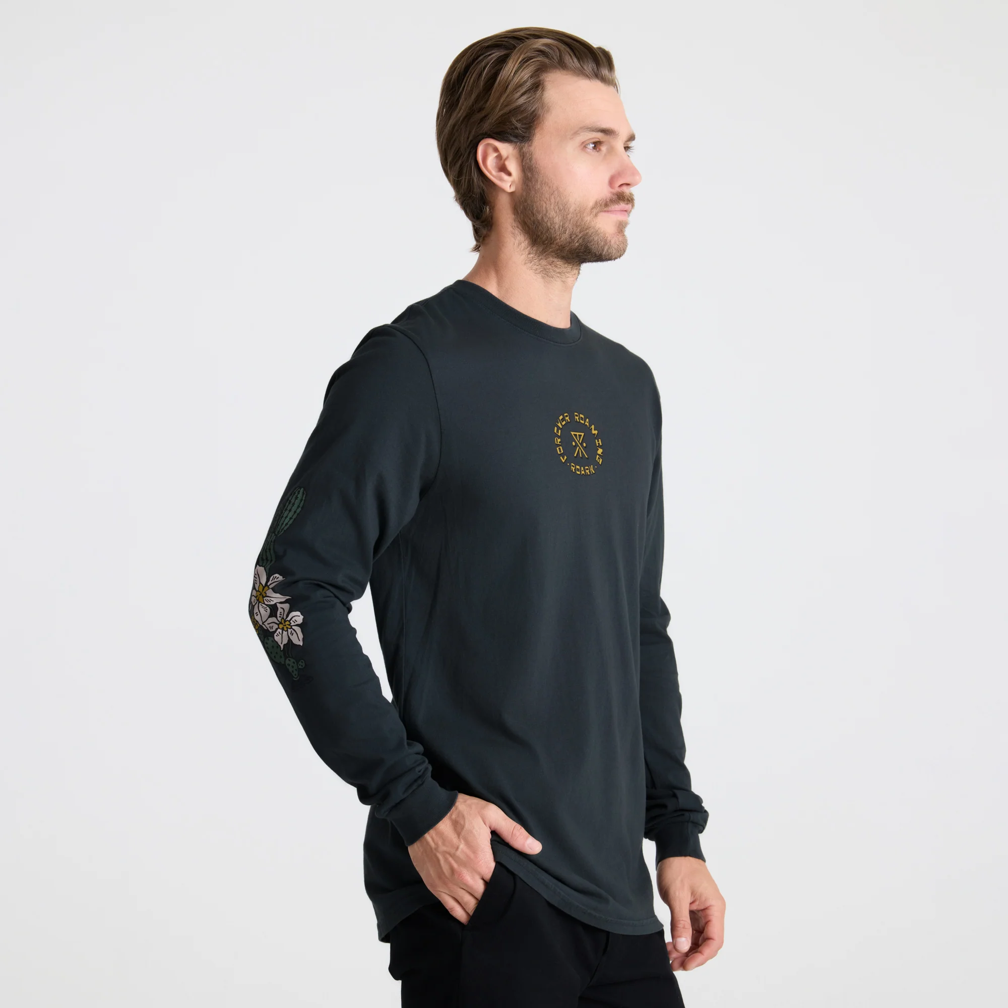 Jaguar Long Sleeve Premium Tee - Black - Image 7