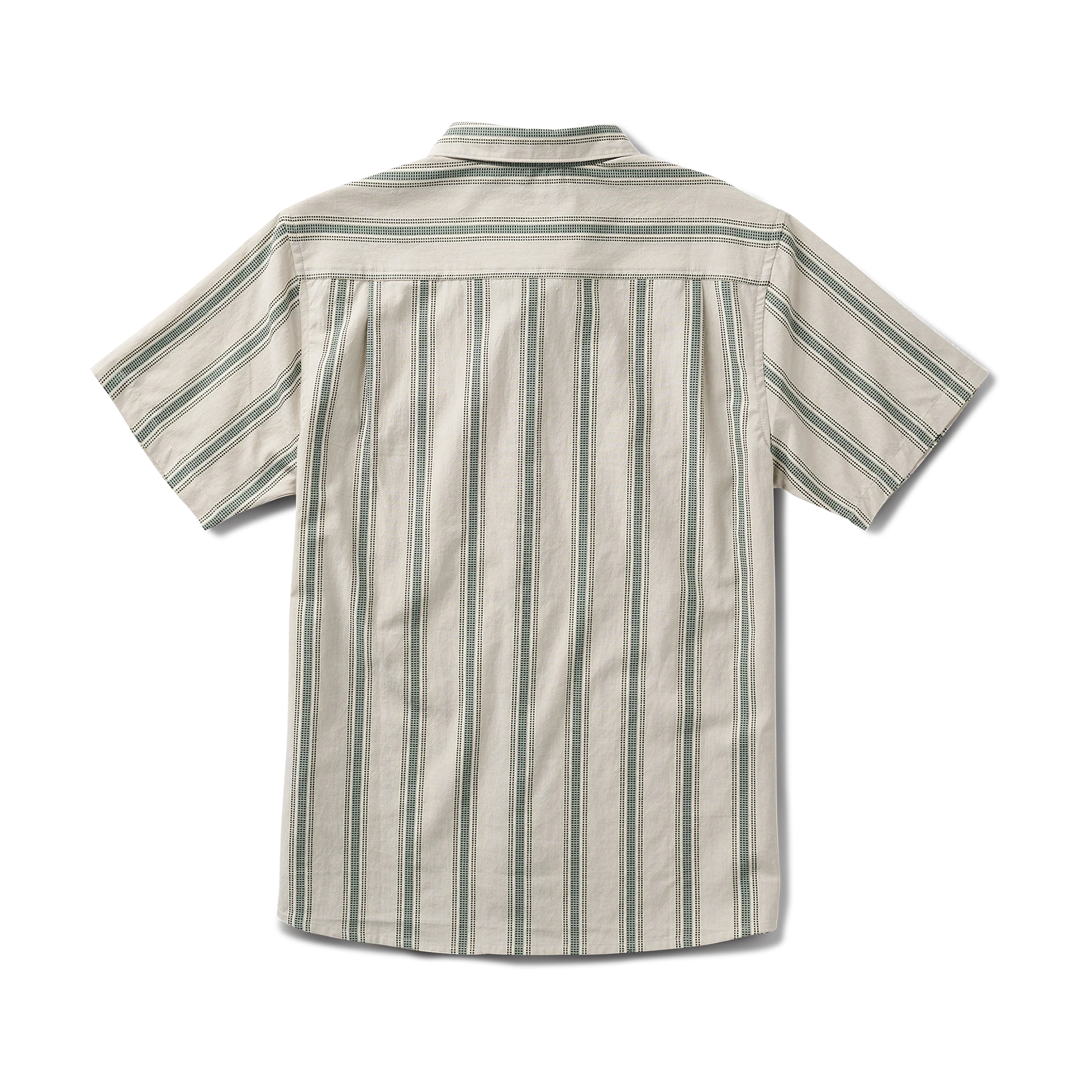 Journey Short Sleeve Button Up Shirt - Dusty Green - Image 7