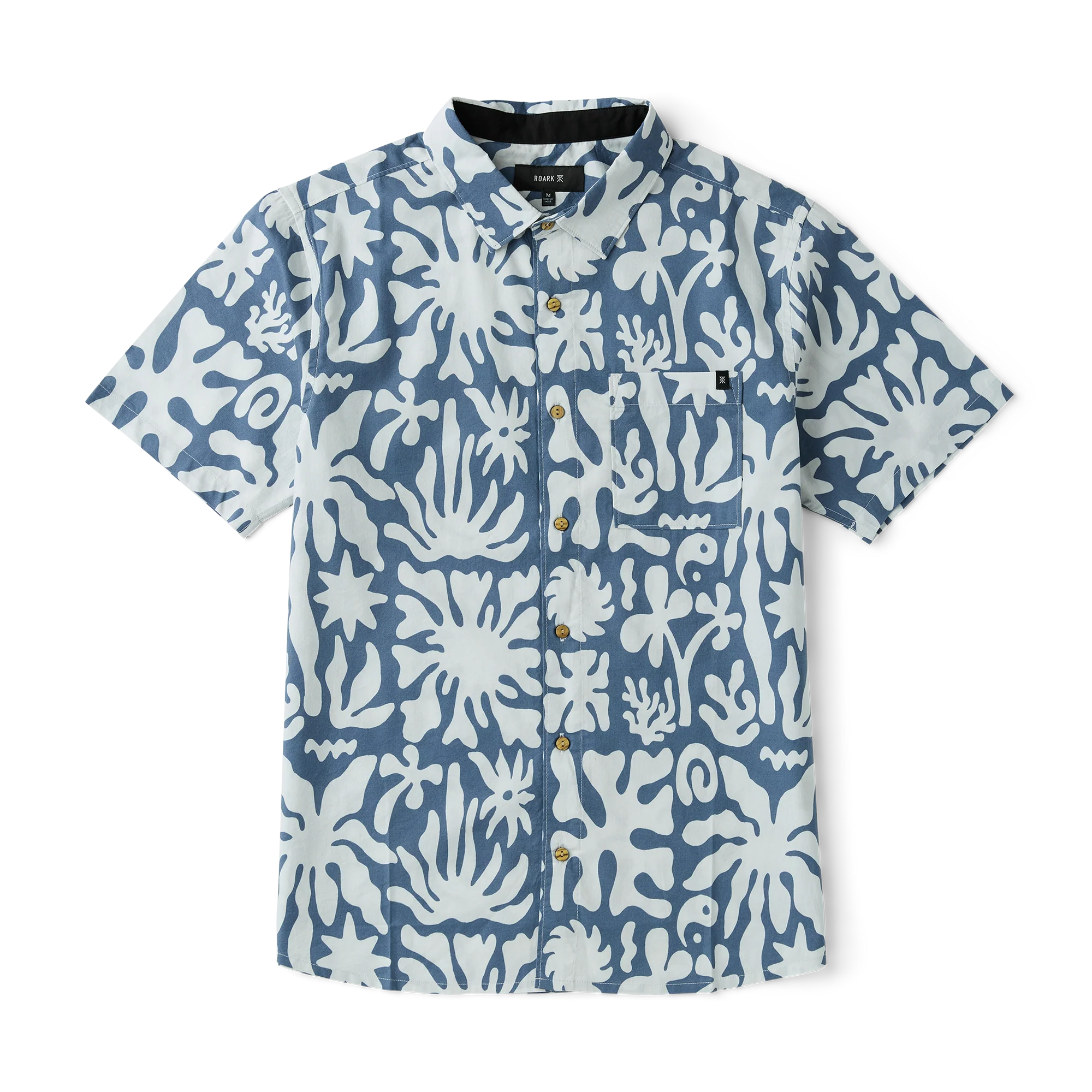 Journey Short Sleeve Button Up Shirt - Neptune